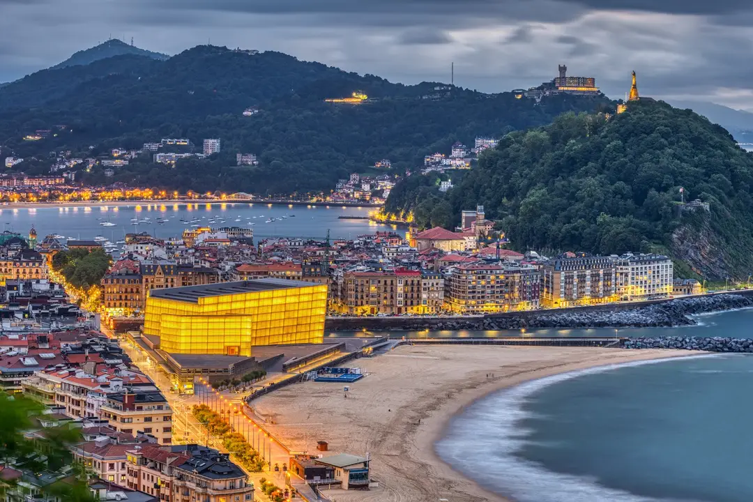 Mesto San Sebastián v Španielsku.