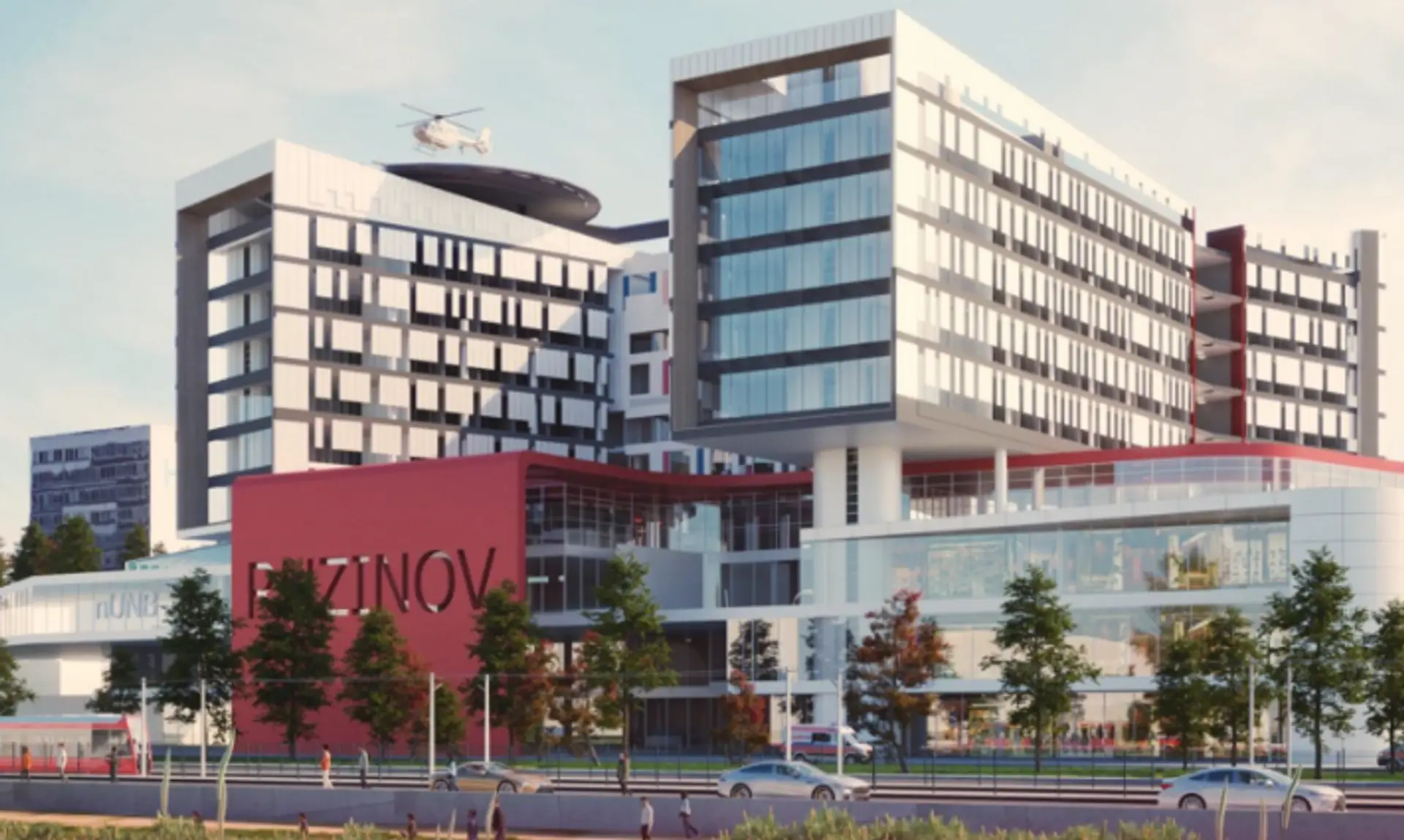 Vizualizácia nemocnice v Ružinove.