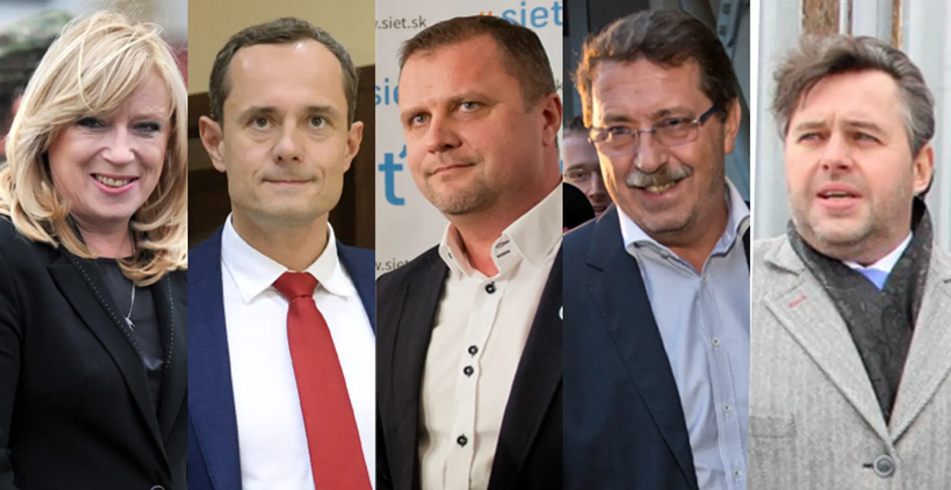 Iveta Radičová, Radoslav Procházka, Andrej Hrnčiar, Pavol Paška, Vladimír Jánoš