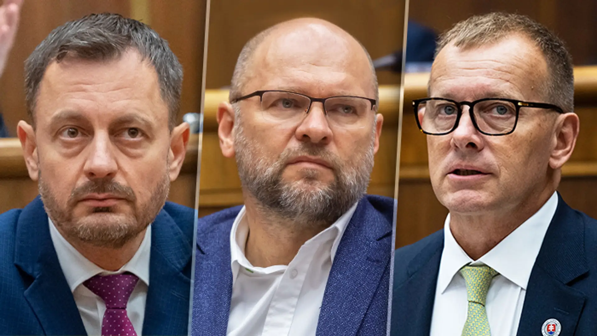 Eduard Heger, Richard Sulík, Boris Kollár.
