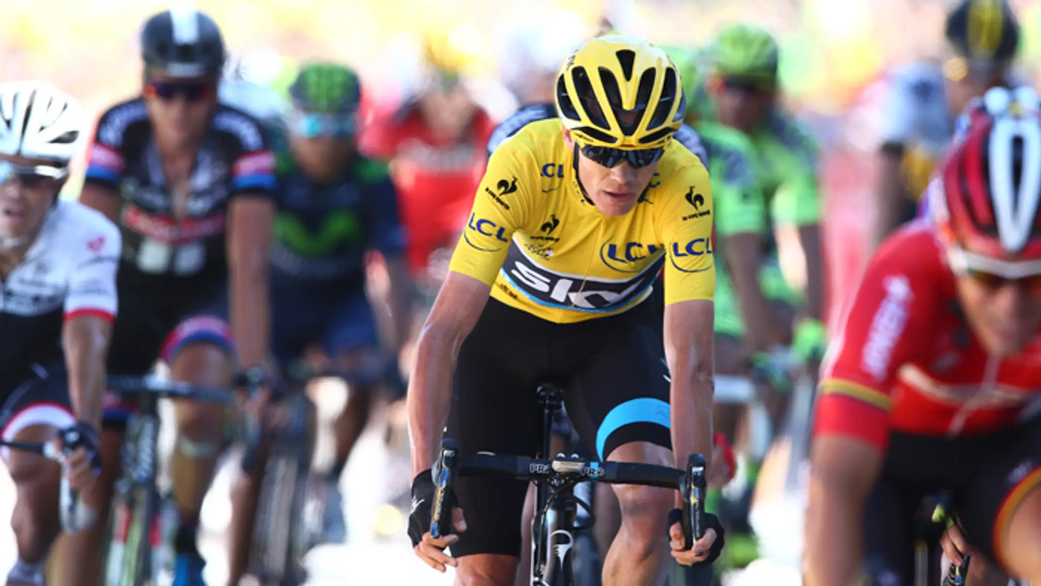 Christopher Froome počas 8. etapy z Rennes do Mûr-de-Bretagne.