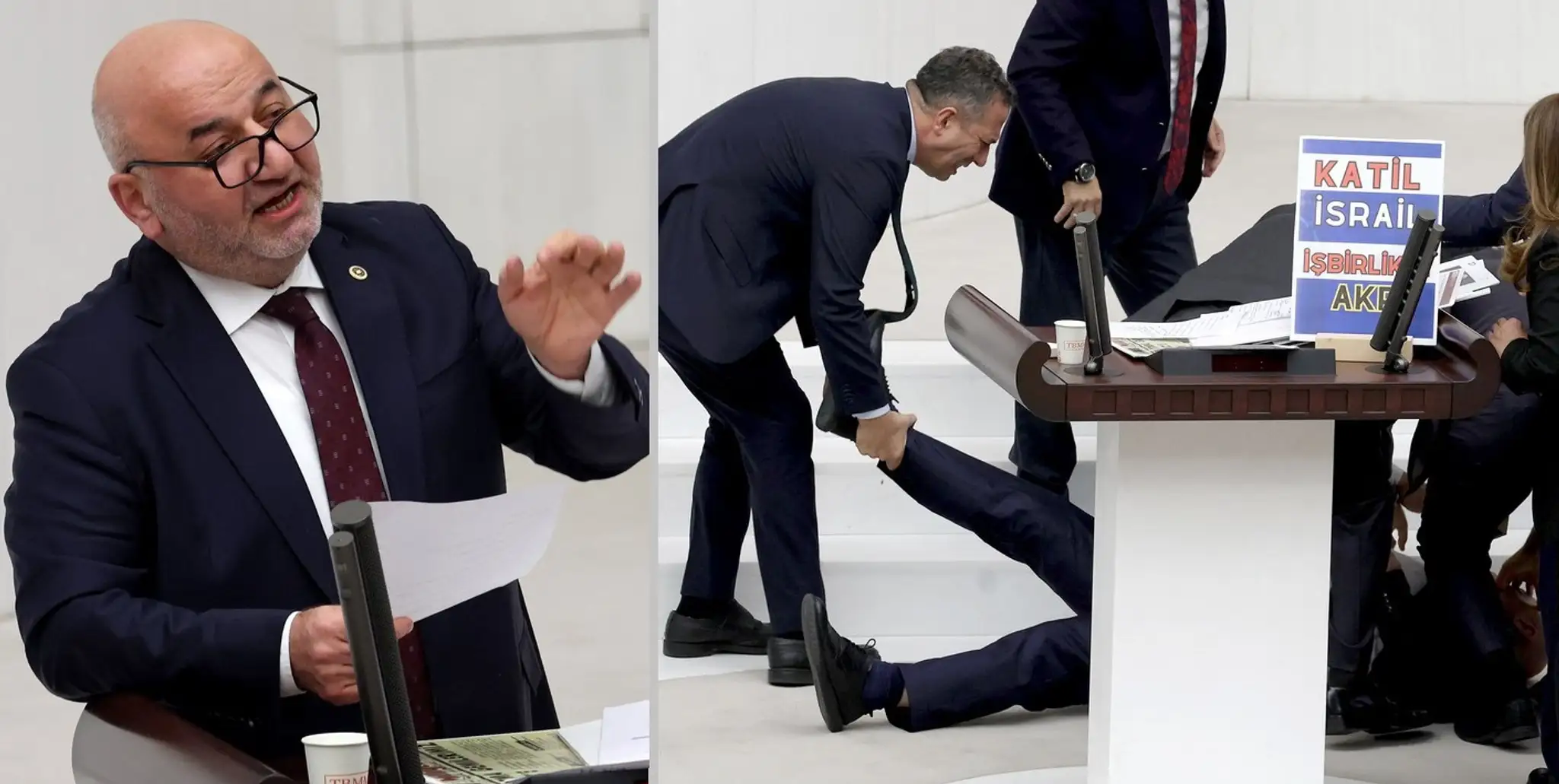 Turecký poslanec skolaboval počas kritiky Izraela.