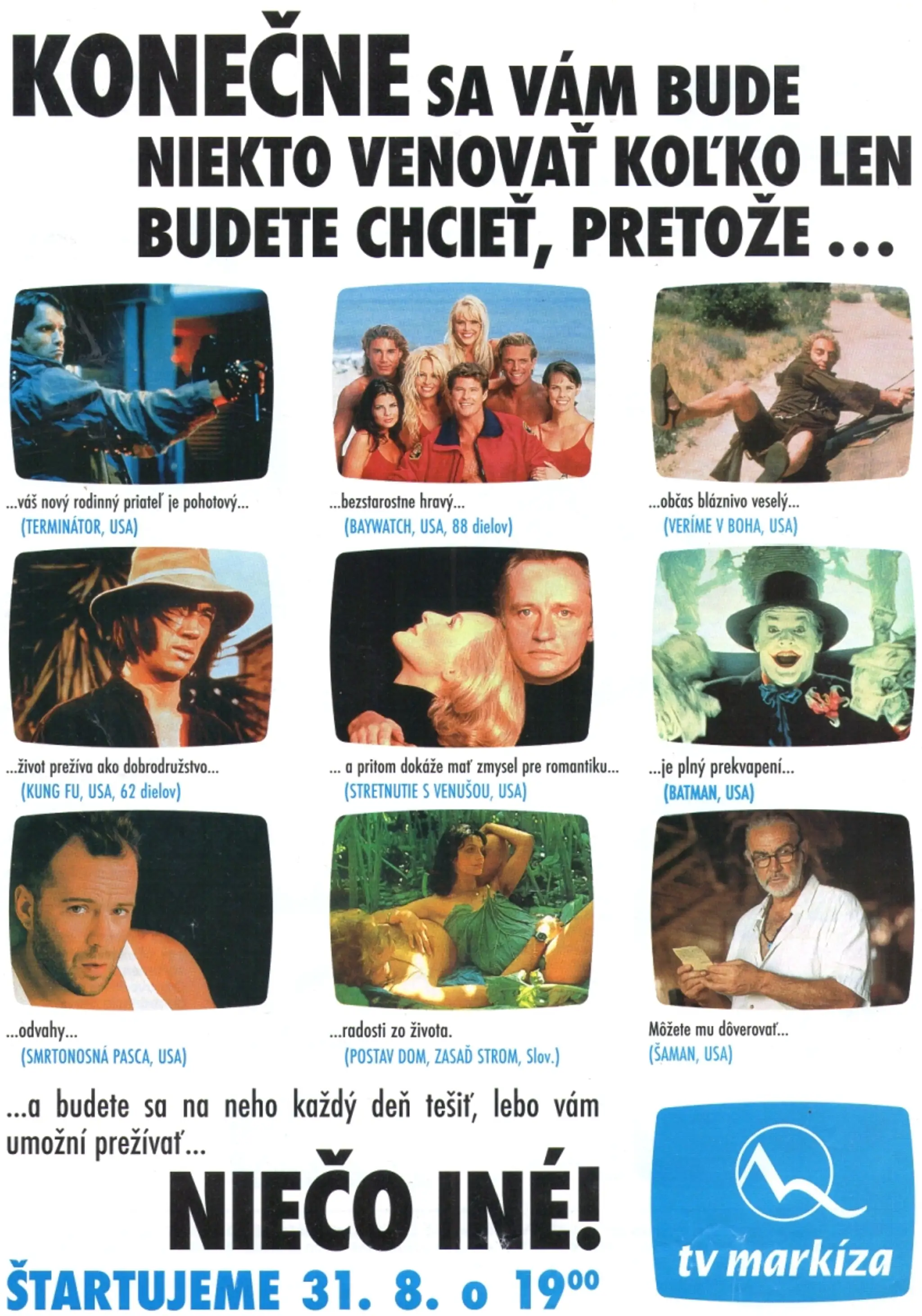 Inzercia pred štartom vysielania