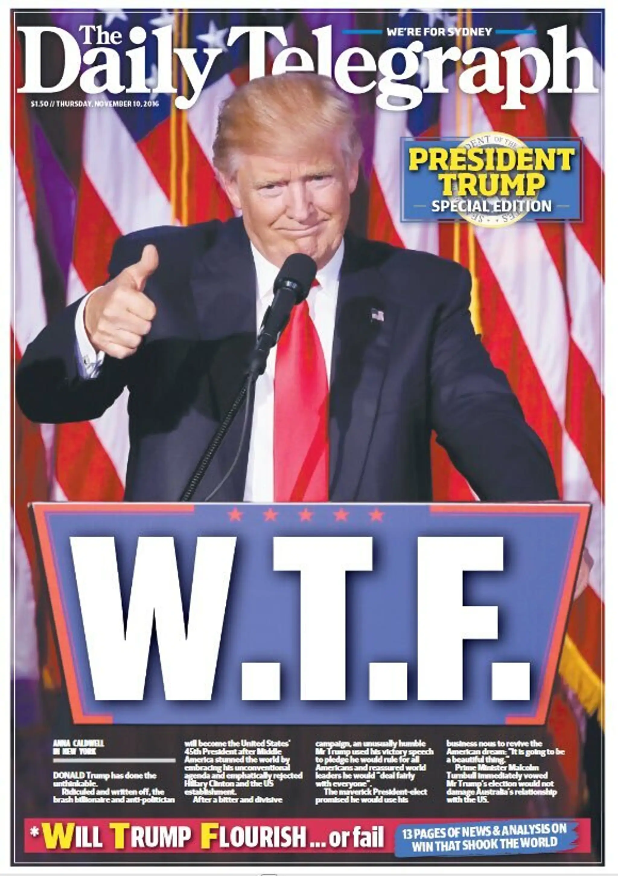 The Daily Telegraph: Bude Trump prosperovať..alebo zlyhá