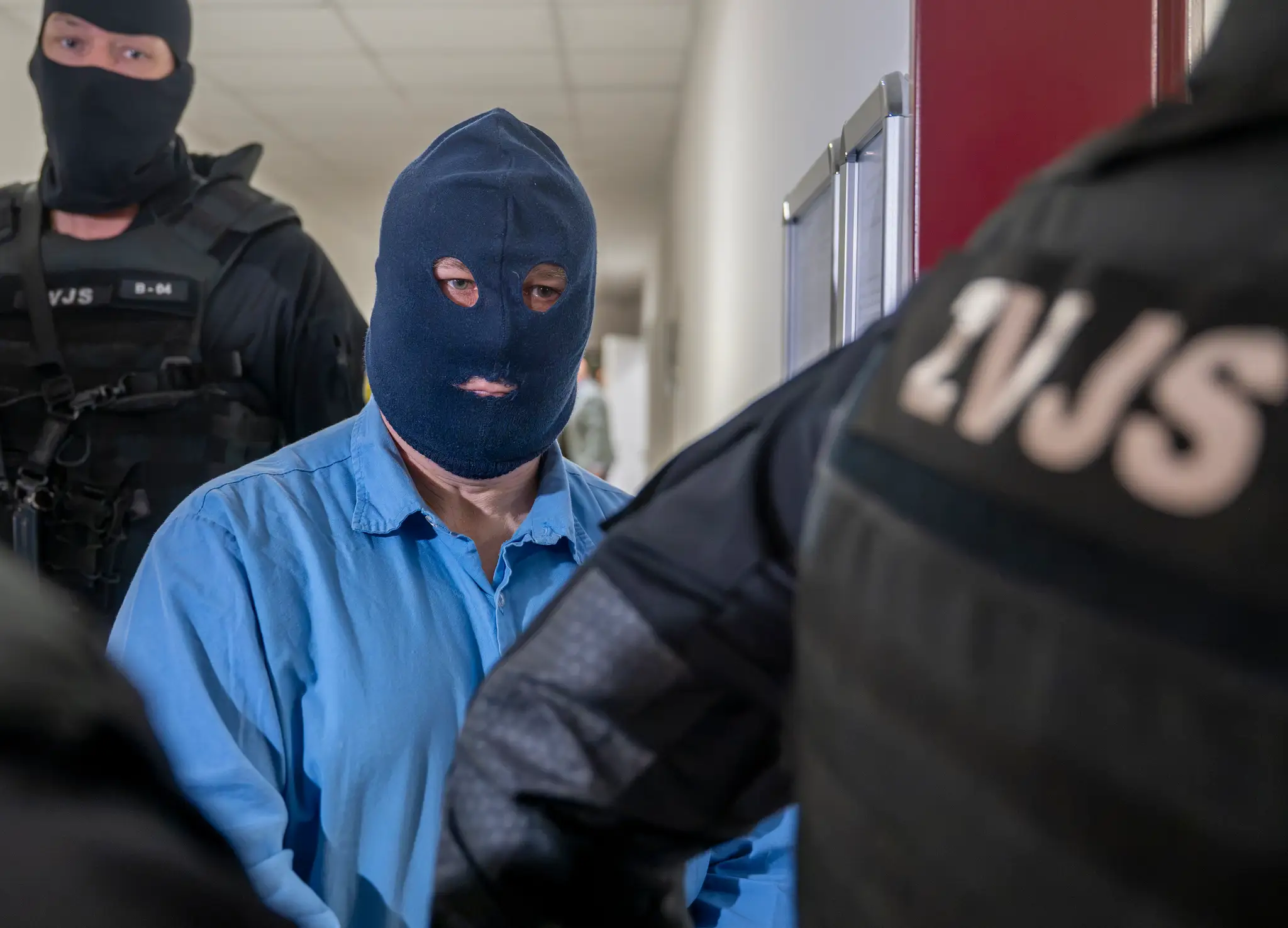 Kľúčový svedok Zoltán Andruskó na súde v Pezinku.