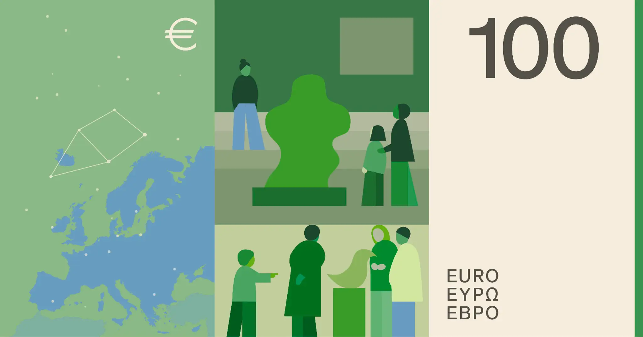 Eurobankovky Návrh C
