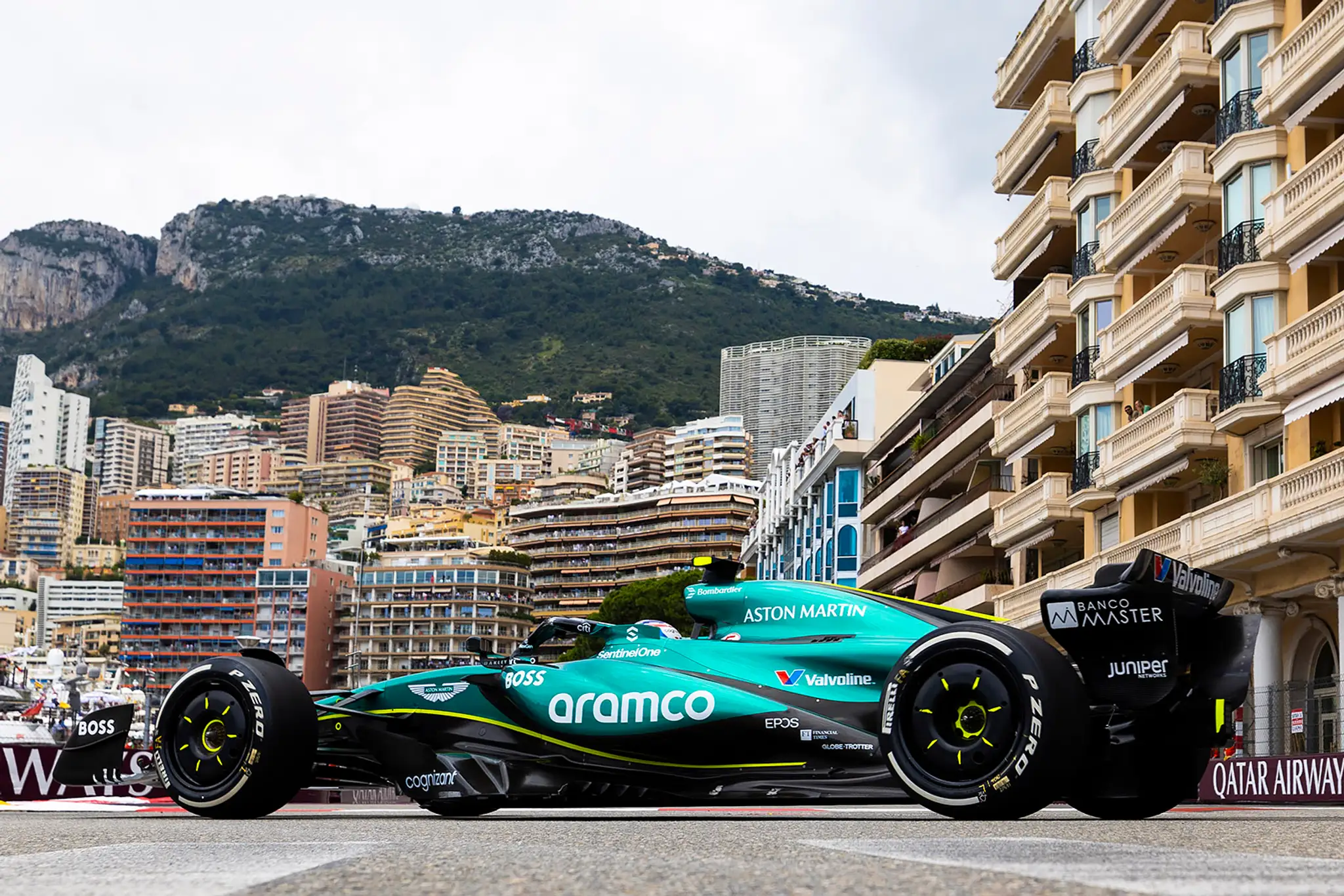 Monopost Fernanda Alonsa z Aston Martinu.