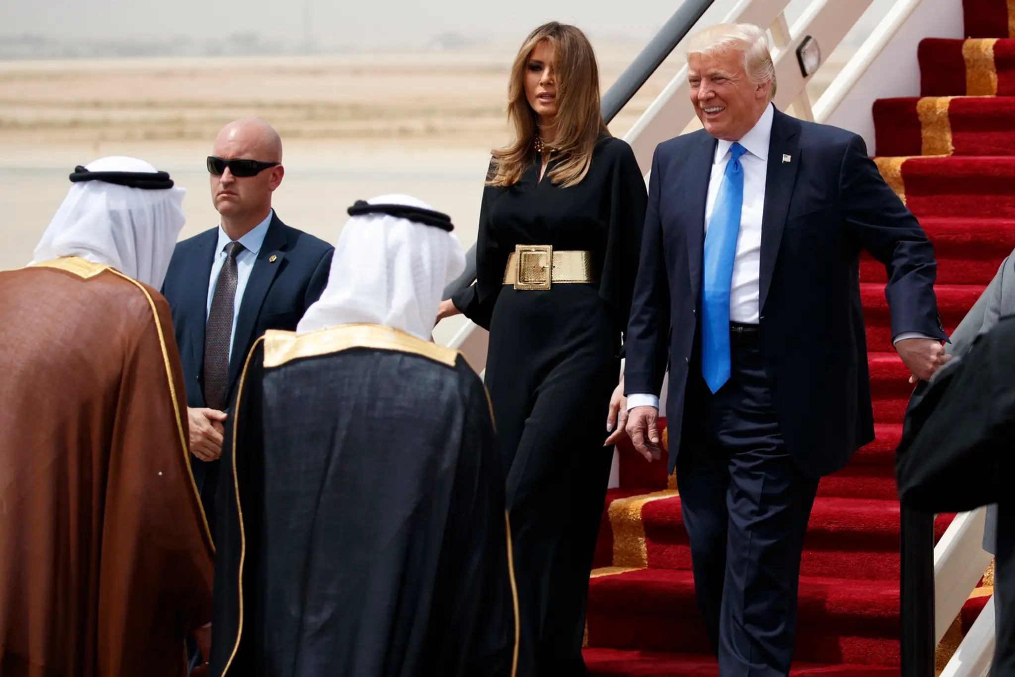 Donald Trump s manželkou na návšteve v Saudskej Arábii