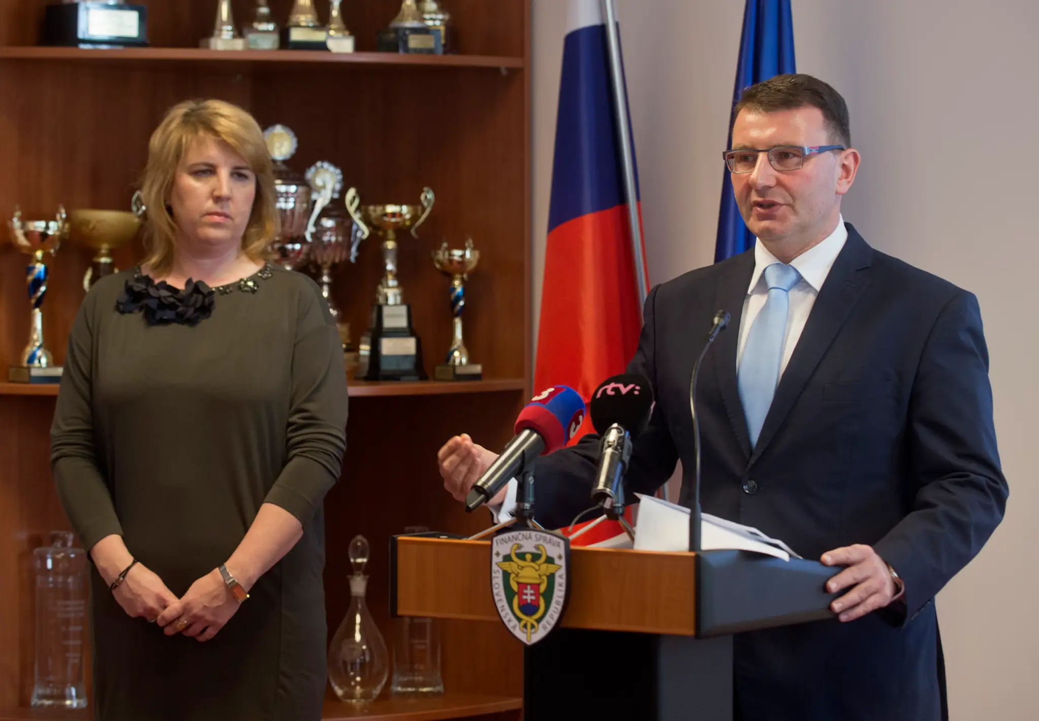 Lenka Wittenbergerová počas tlačovej konferencie.