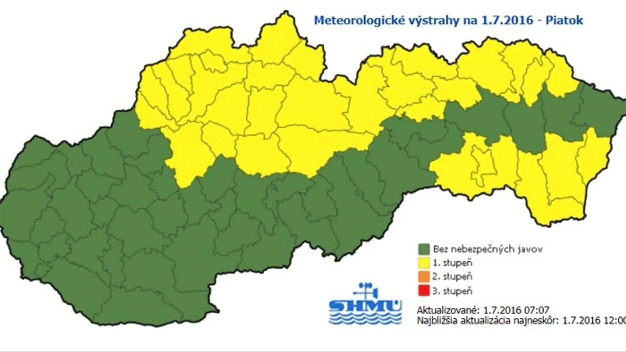 Výstraha pred búrkami.