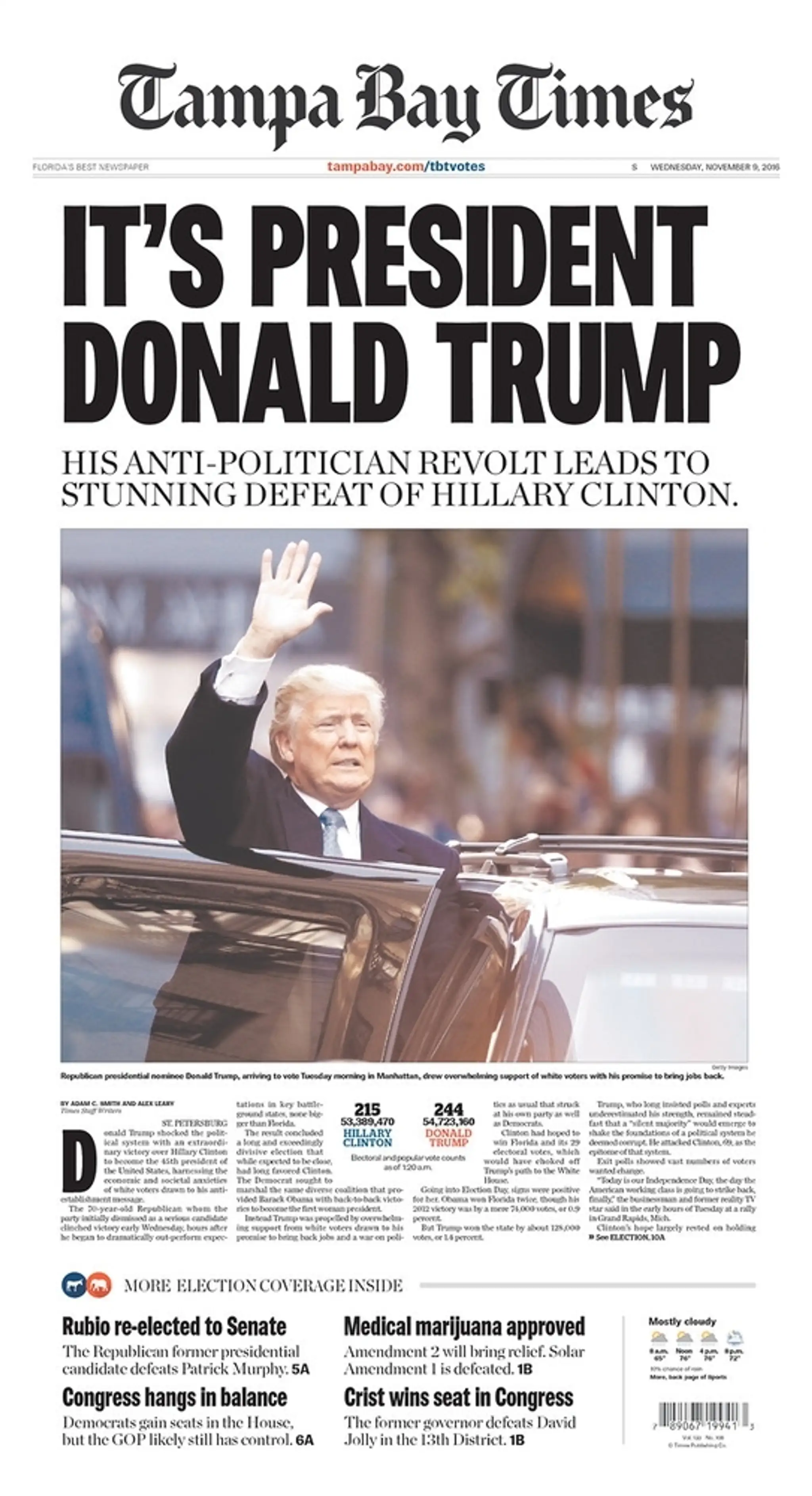 Tampa Bay Times: Prezident Donald Trump