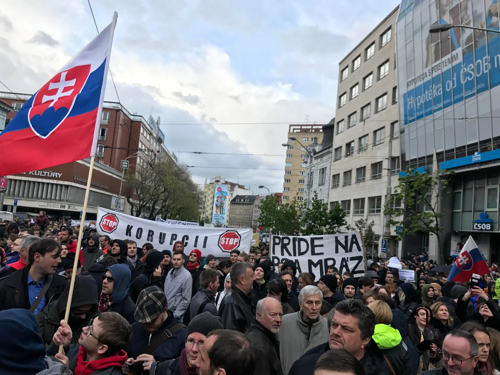 Protest v Bratislave