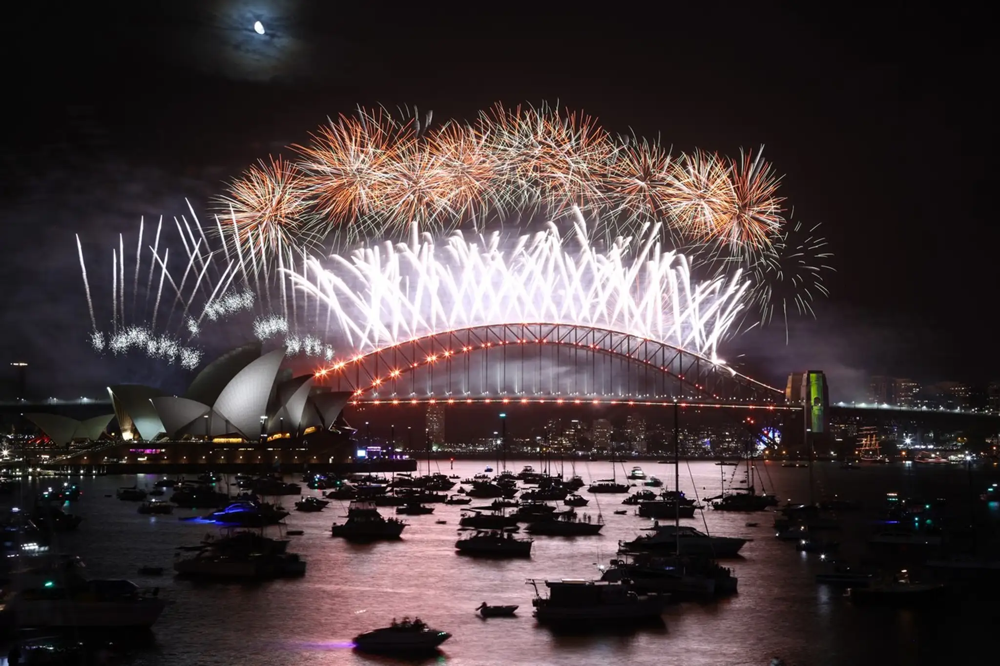 Oslavy Nového roka v Sydney.