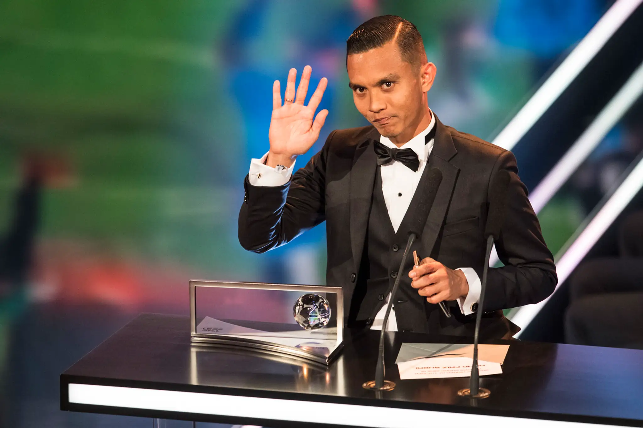 Mohd Faiz Subri si prevzal cenu Ferenca Puskása.