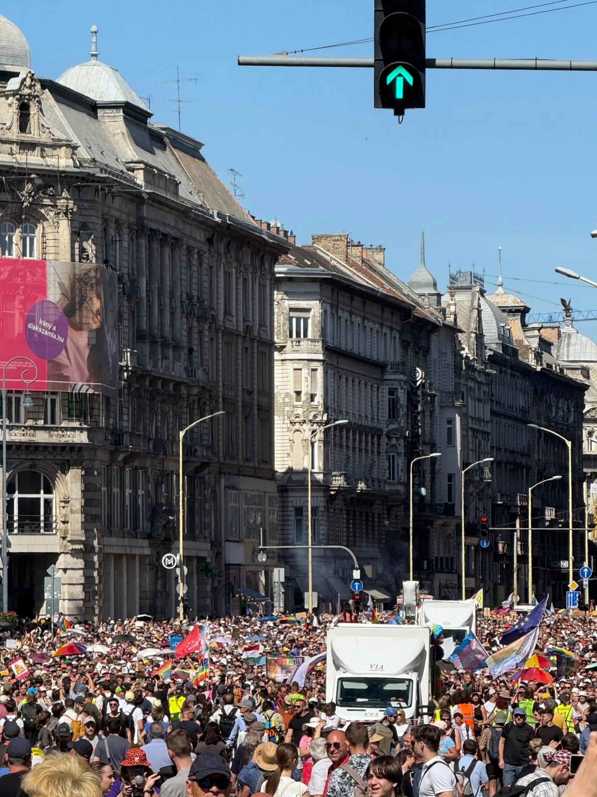 Pride v Budapešti.