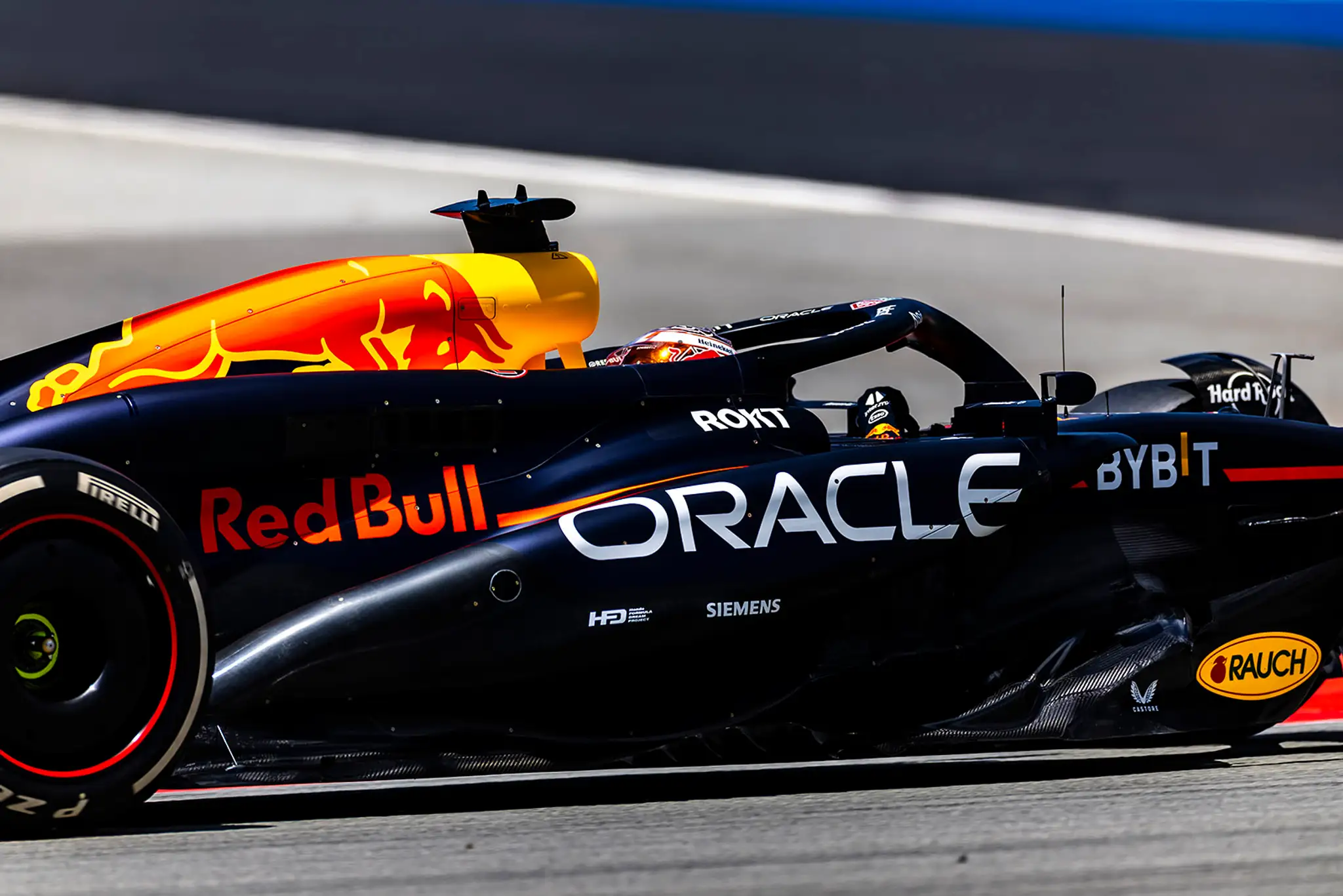 Detail monopostu Maxa Verstappena.