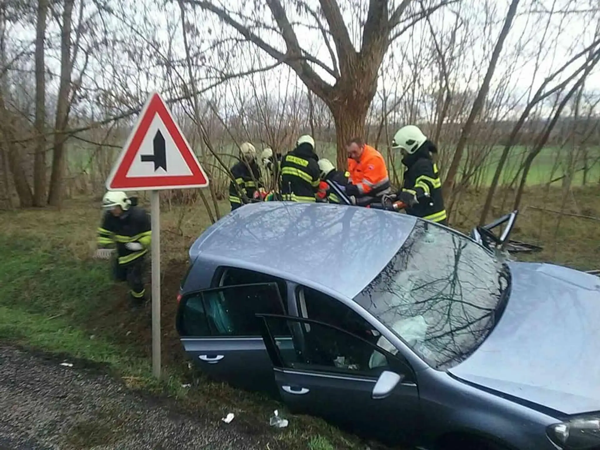 Nehoda pri obci Štefanov