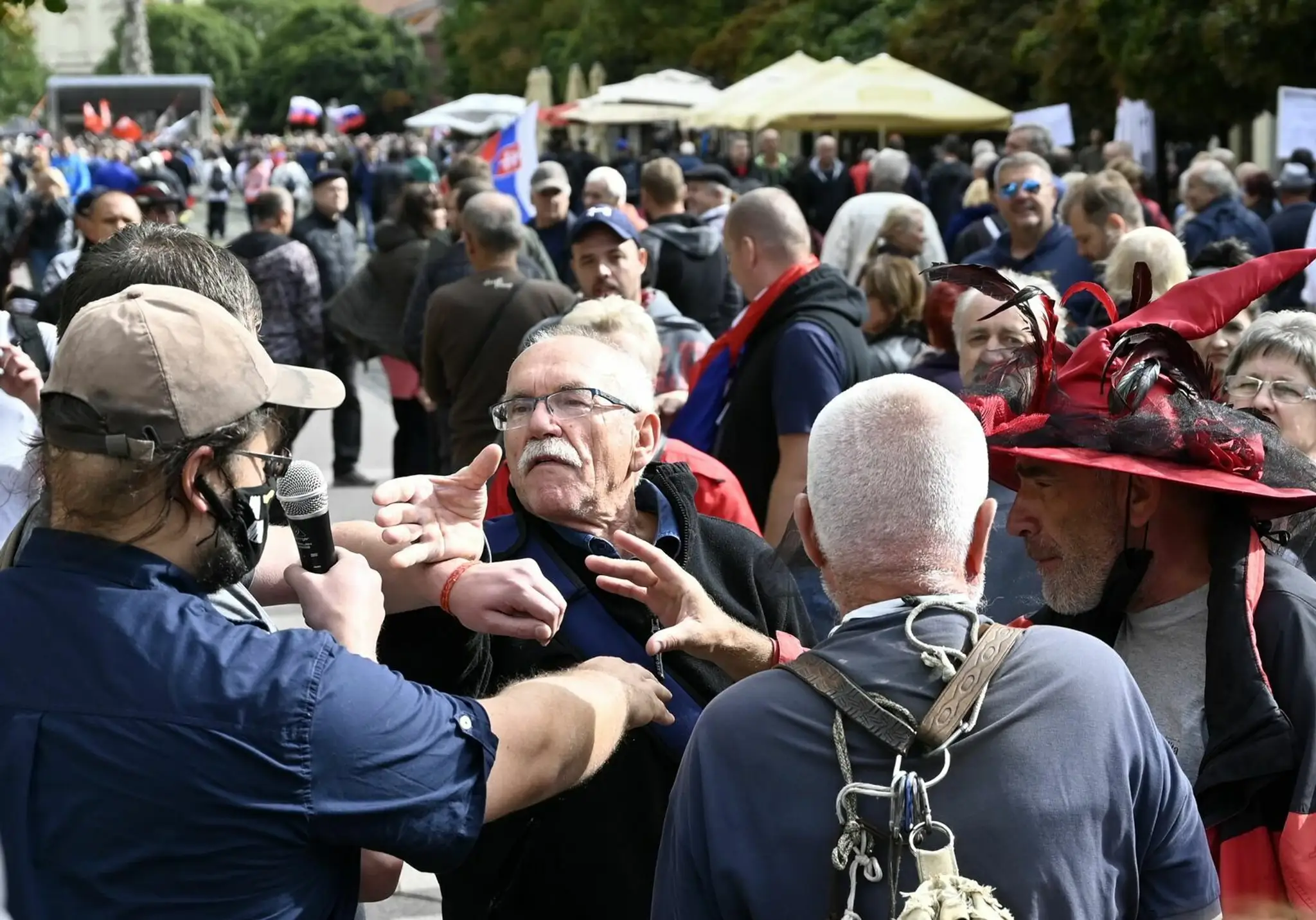 Protest proti opatreniam v Košiciach