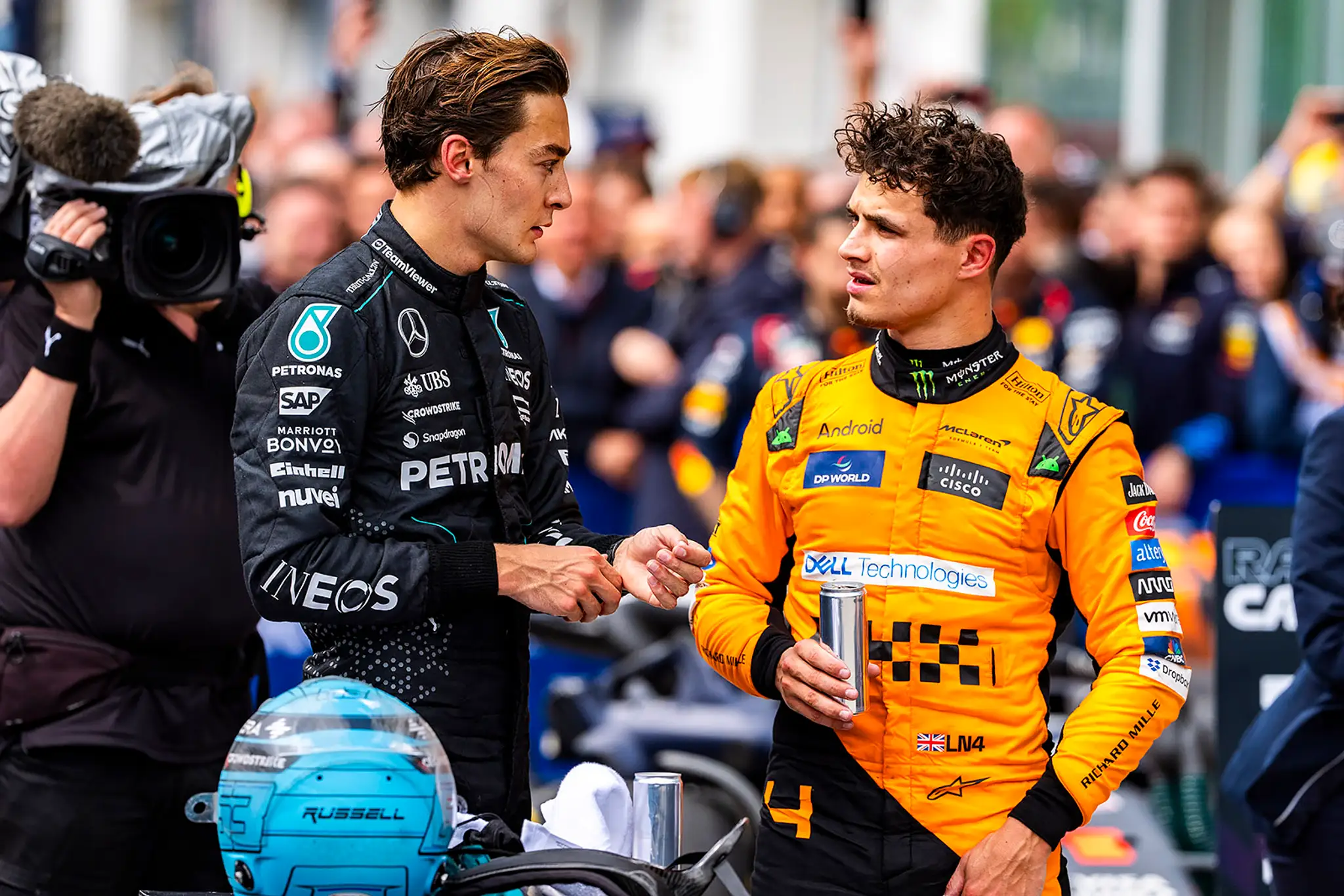 George Russell a Lando Norris.