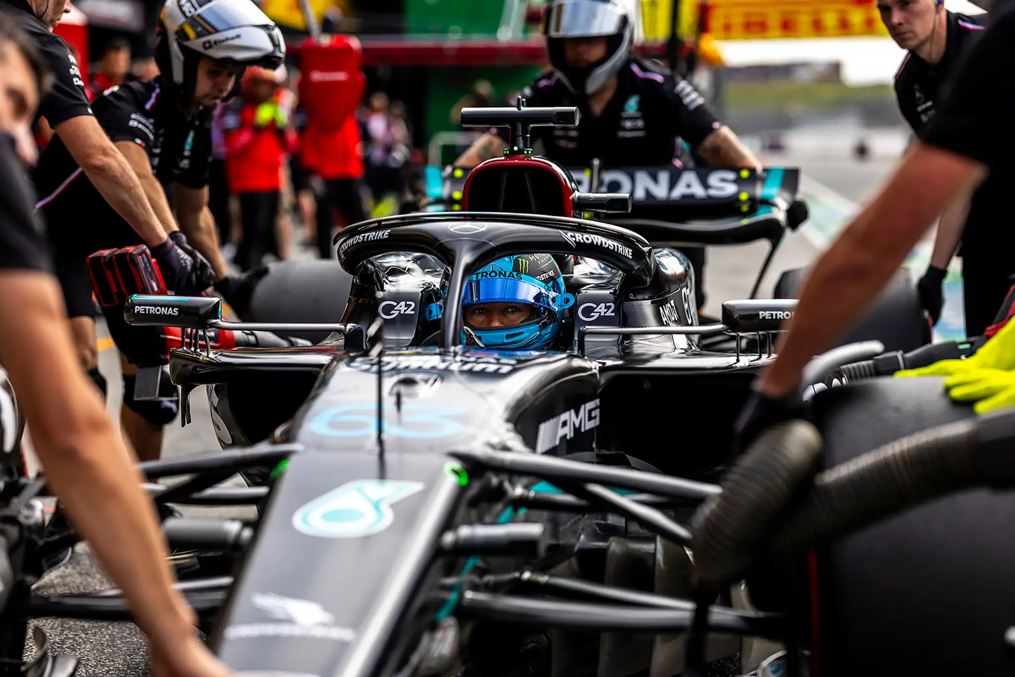 George Russell na Mercedese
