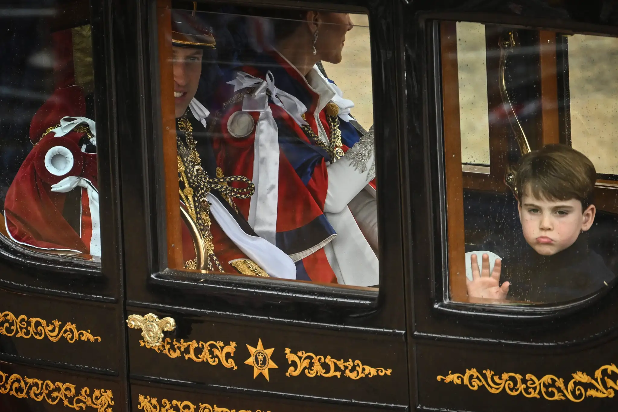 Princ William, princezná Kate a princ Louis