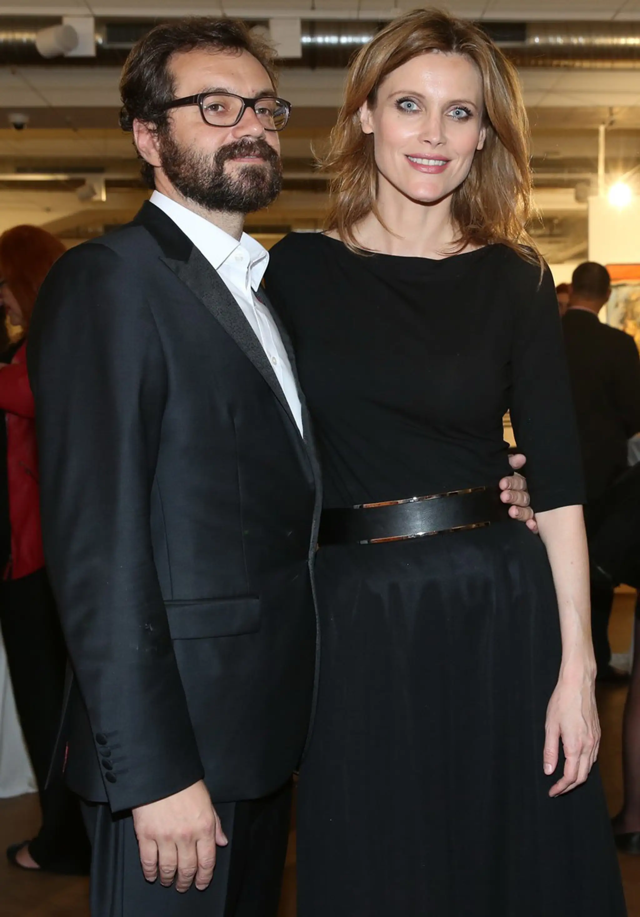 Silvia Šuvadová na premiére k videoklipu Janka Ledeckého s priateľom Romanom.