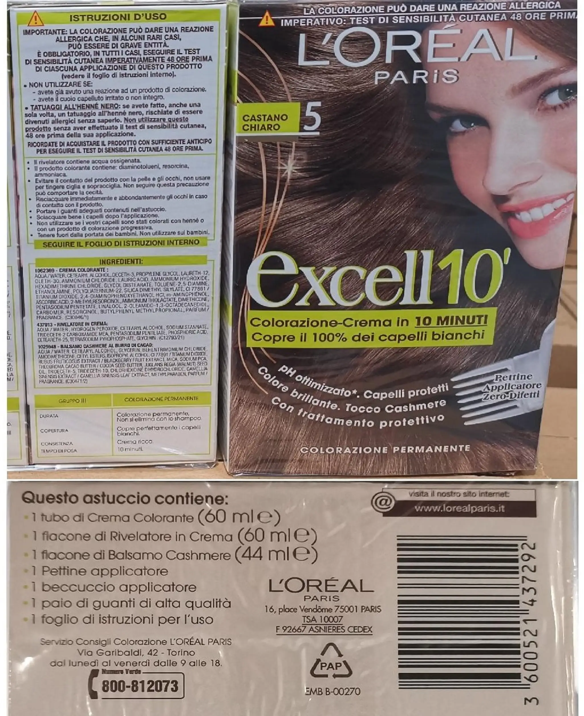 L'OREAL PARIS Excell 10 - Castano chiaro 5