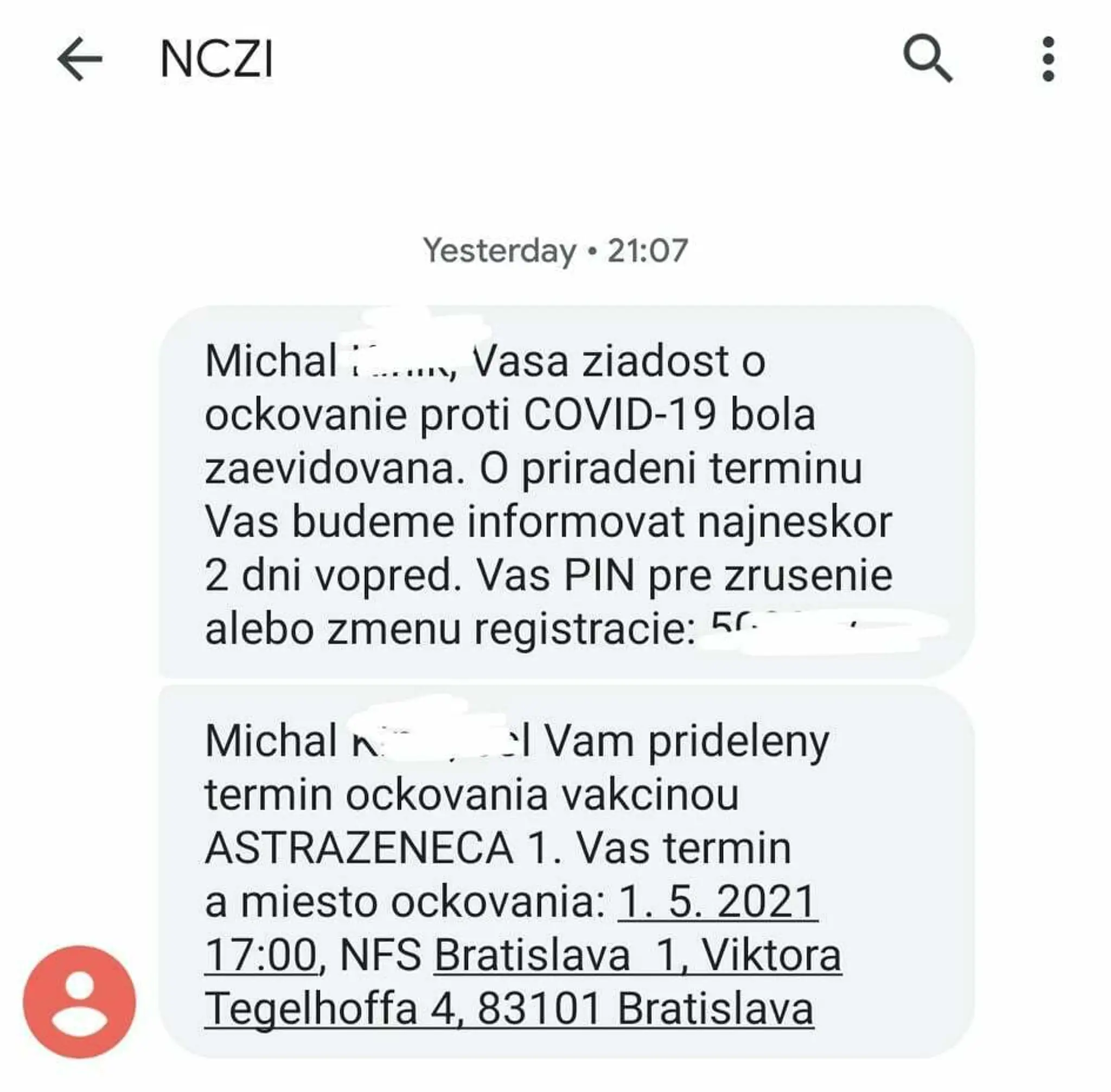 Michala systém zaregistroval a v tej istej minúte mu udelil aj termín