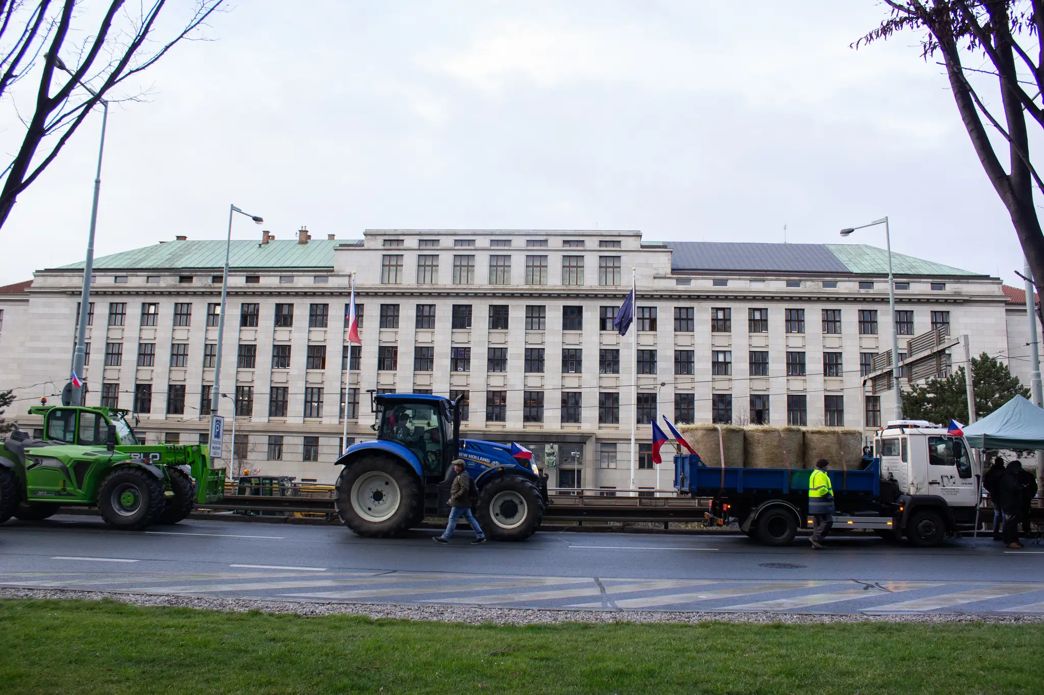 Protest farmárov v Prahe
