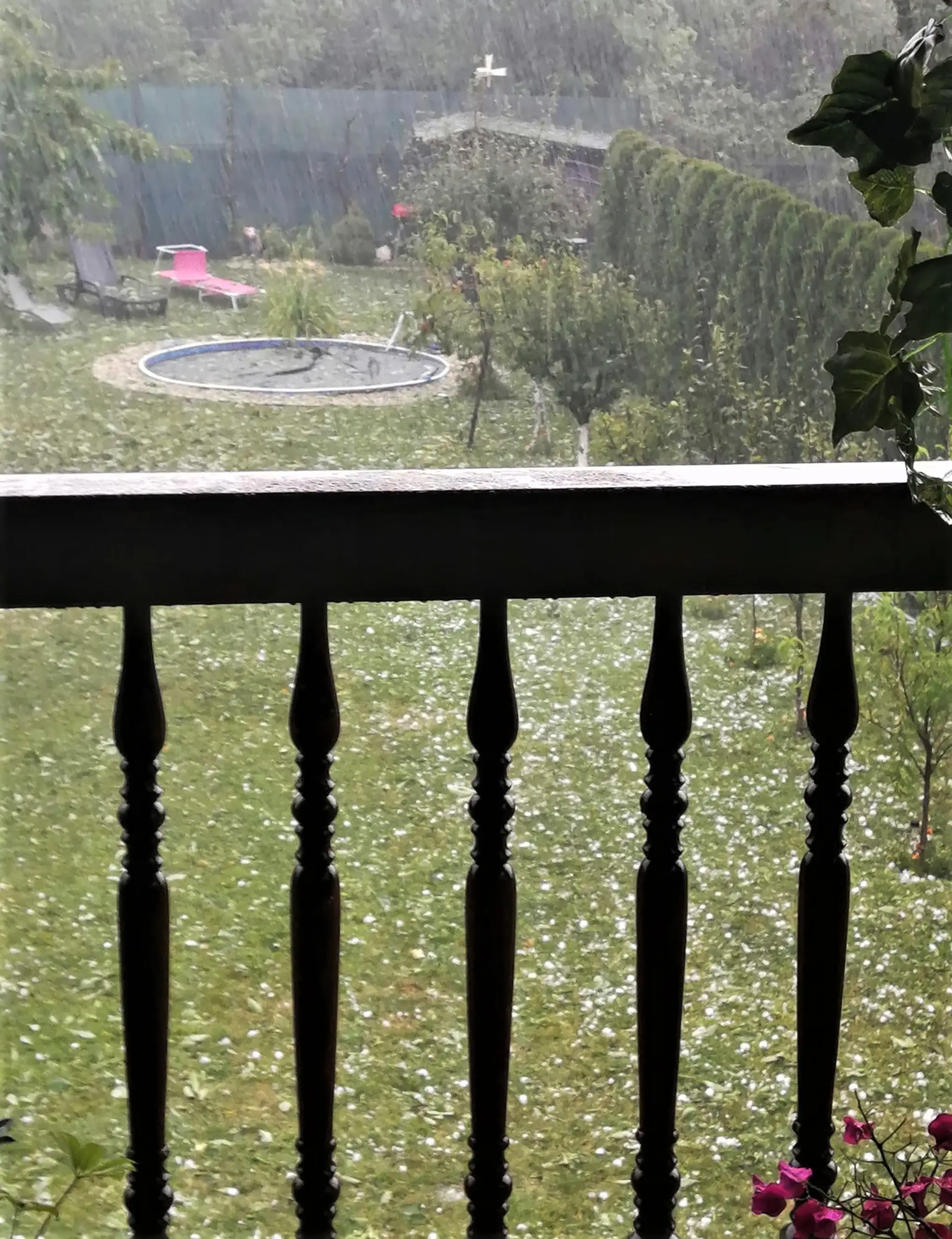 Klokočov, následky búrky.