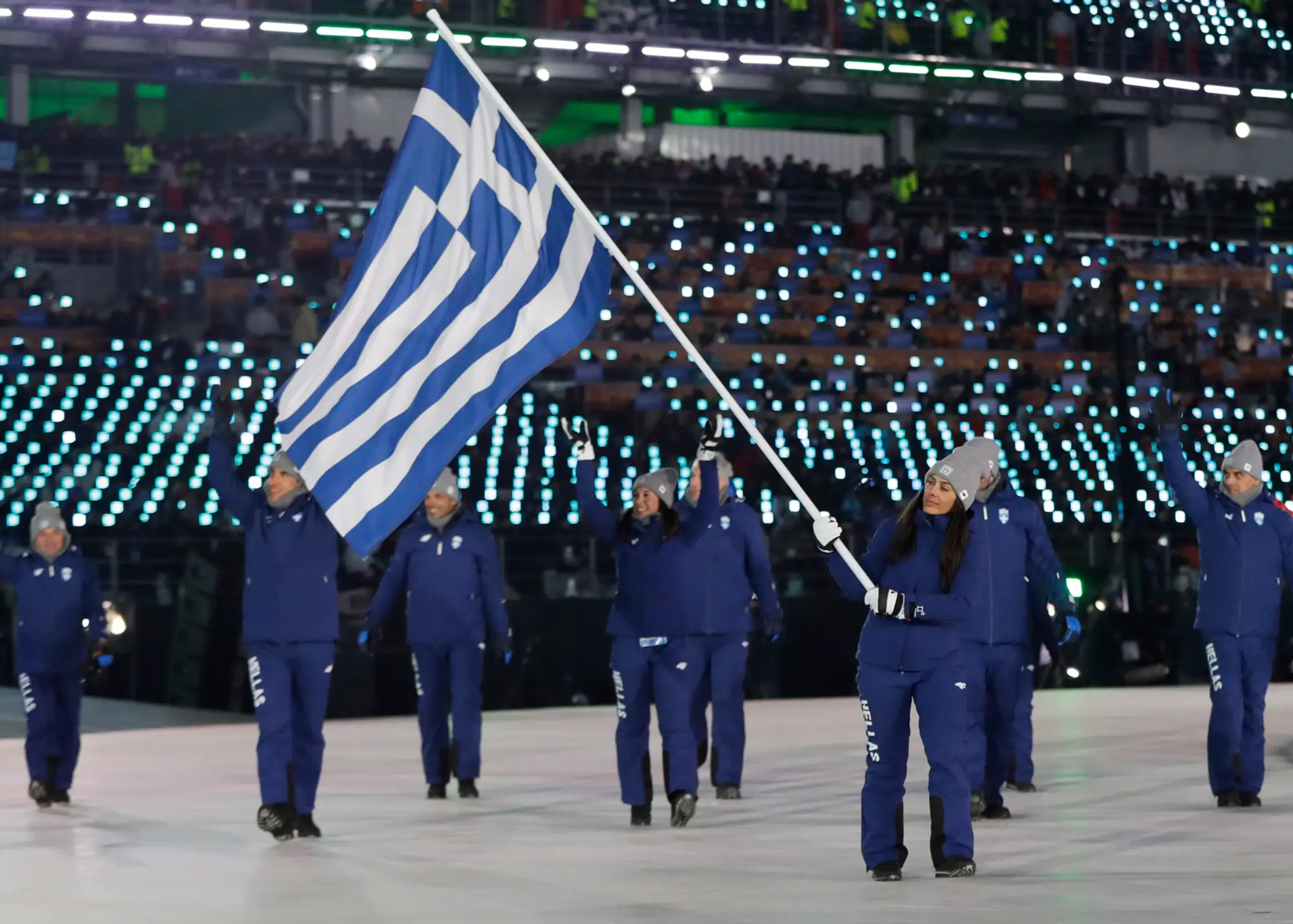 Novozélandskí športovci na otváracom ceremoniáli ZOH 2018.