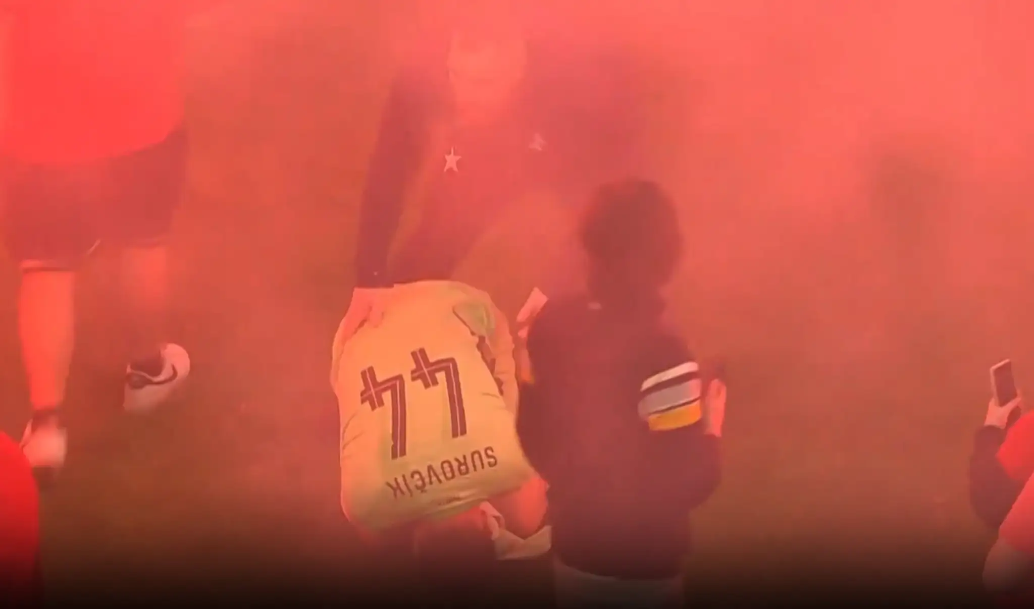 Besnenie fanúšikov Slavie.