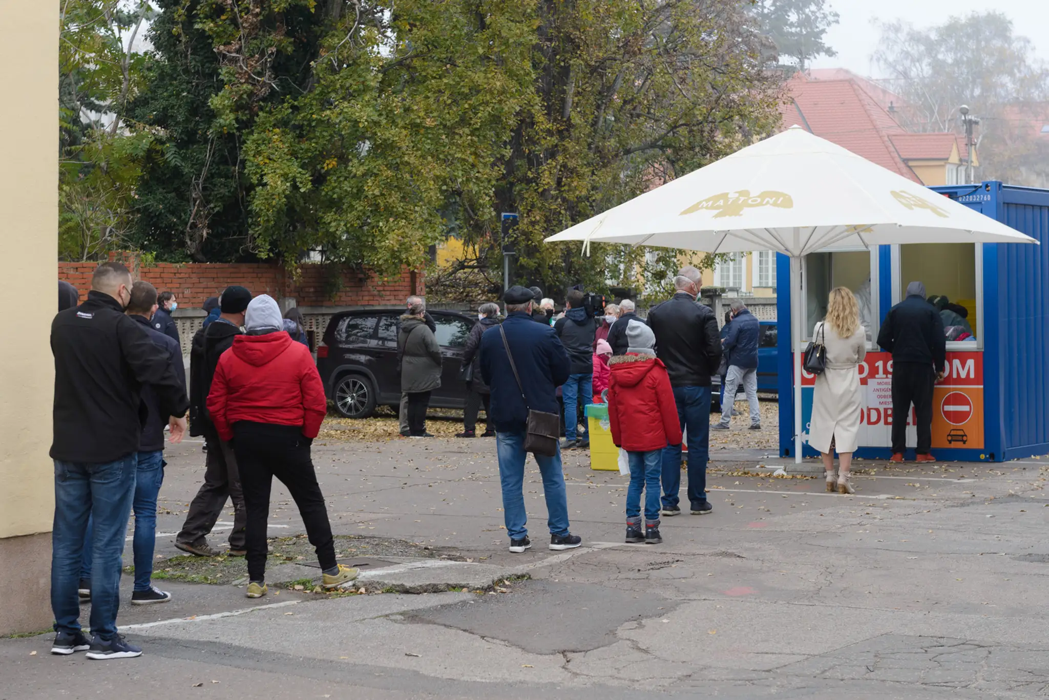 Na Antolskej mali ľudia o testovanie veľký záujem.