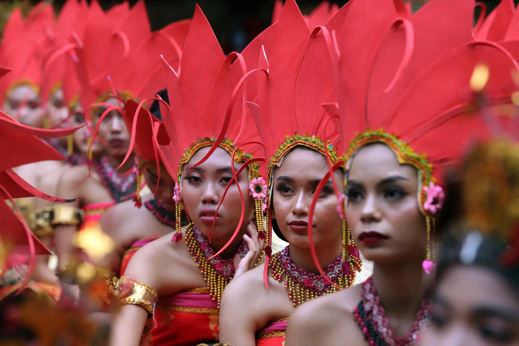 Oslavy Nového roka v Indonézii.