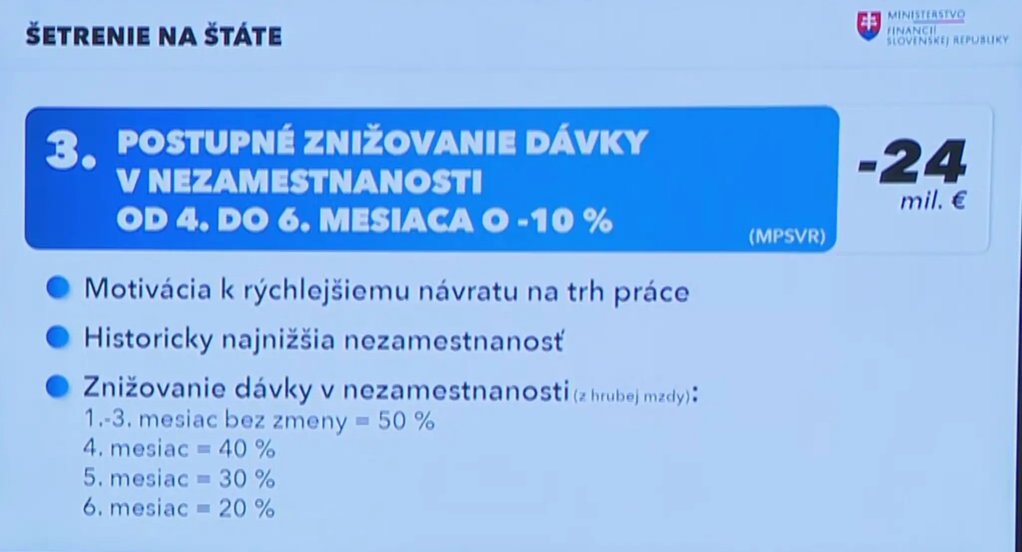 Postupné znižovanie dávky v nezamestnanosti