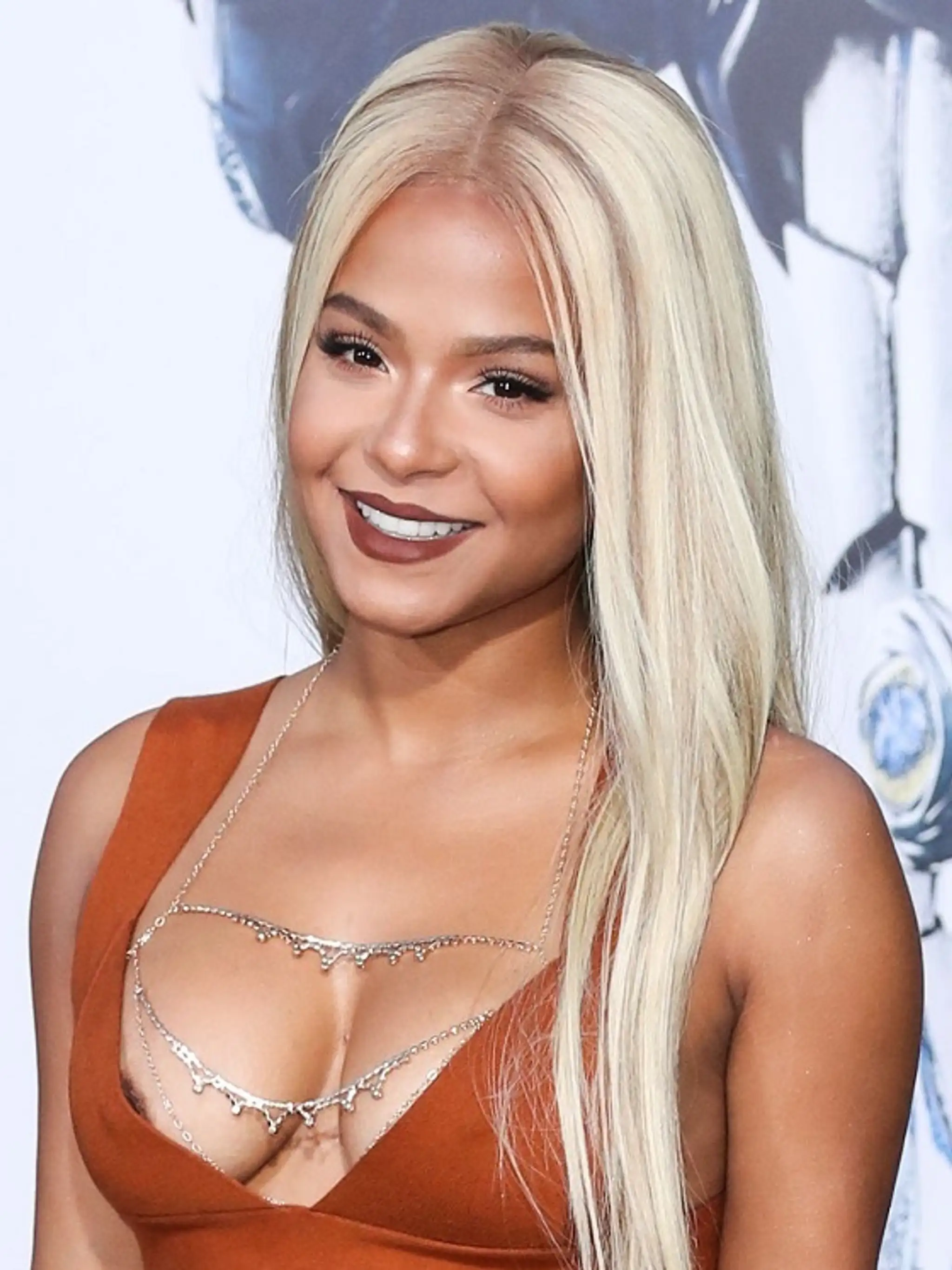 Christina Milian na losangelskej premiére filmu Power Rangers