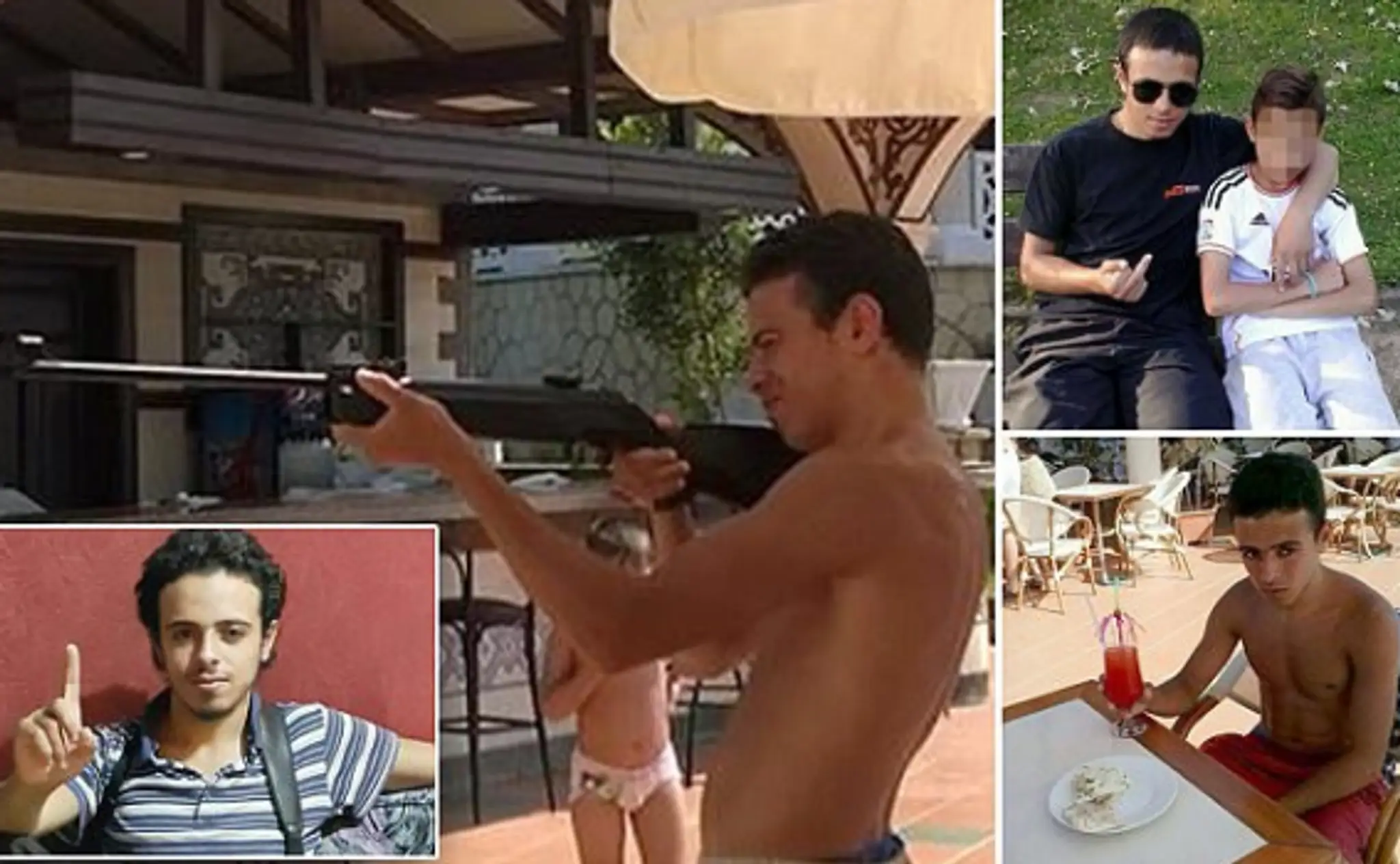 Bilal Hadfi na fotografiách zo sociálnej siete.