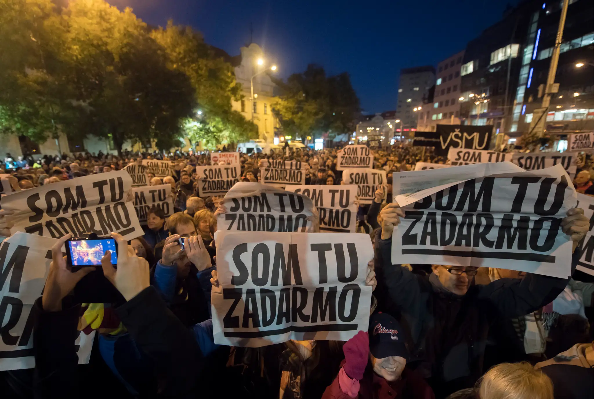 Protestné pochody Za slušné Slovensko naprieč Slovenskom