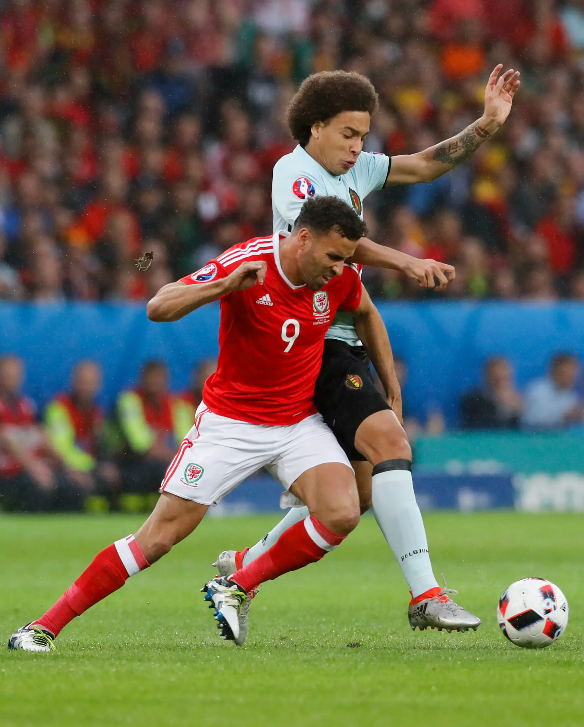 Snímky zo zápasu Belgicko - Wales
