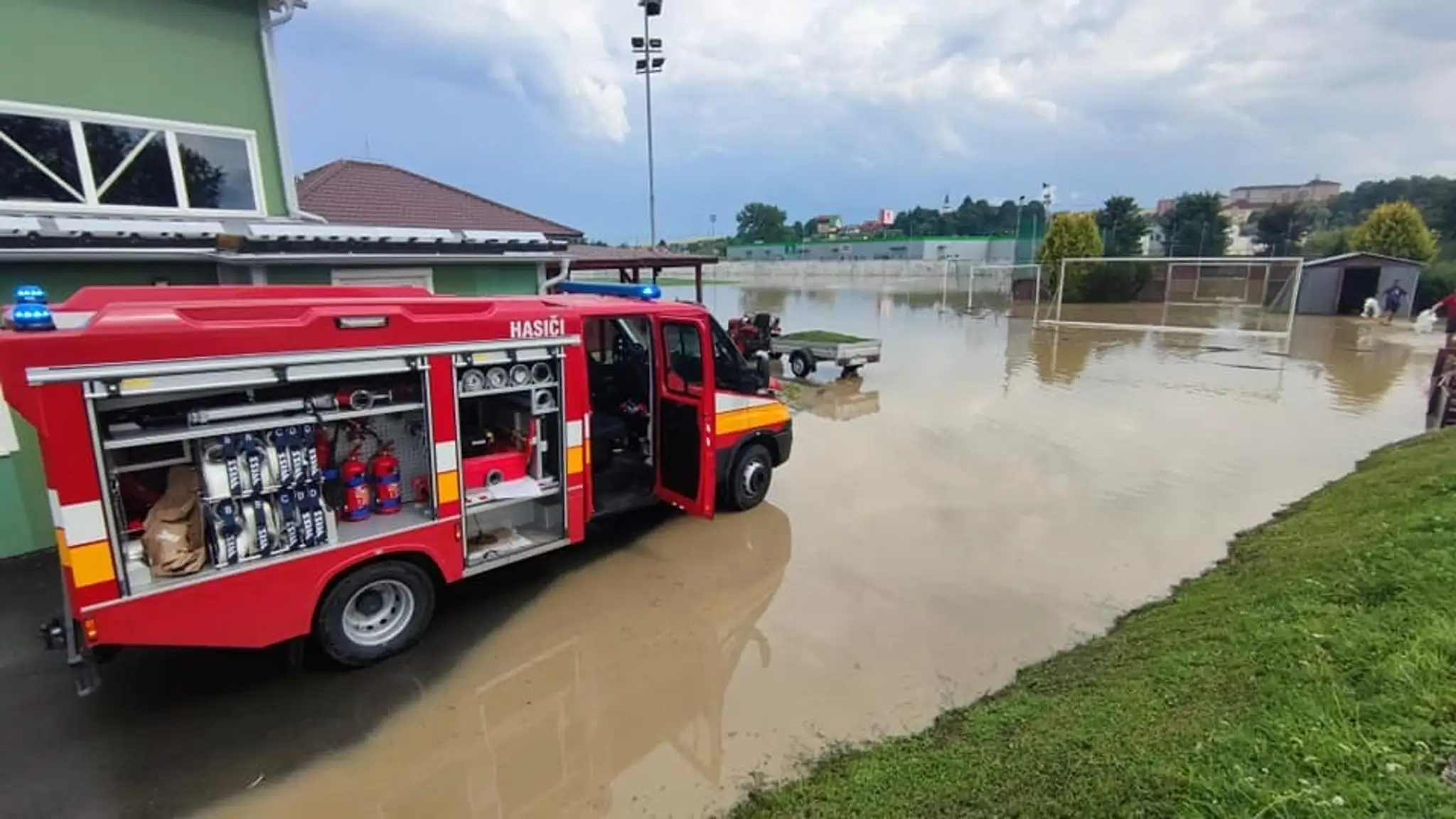 Zaliate ihrisko v Starej Ľubovni.