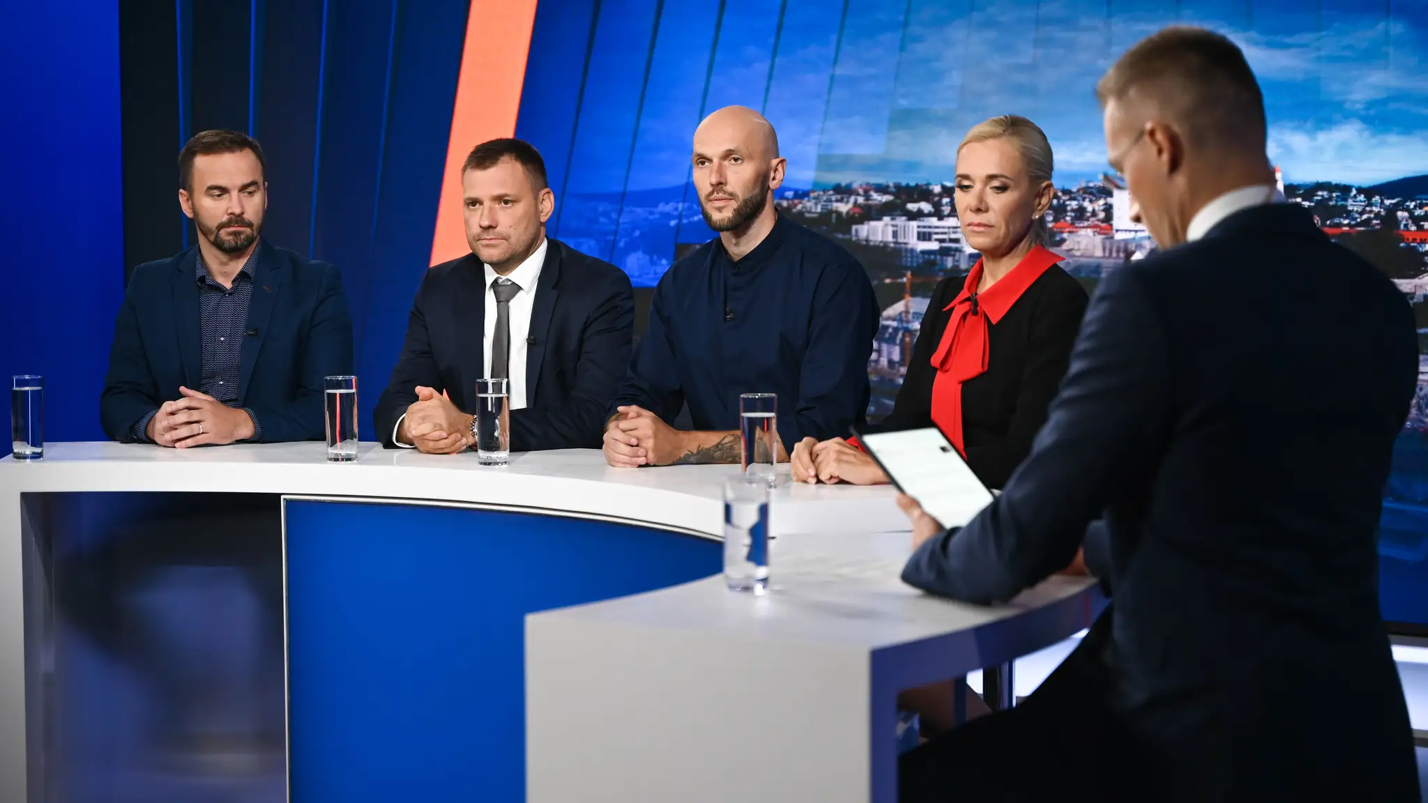 M. Šipoš, T. Taraba, M. Truban a D. Saková v relácii Na telo.