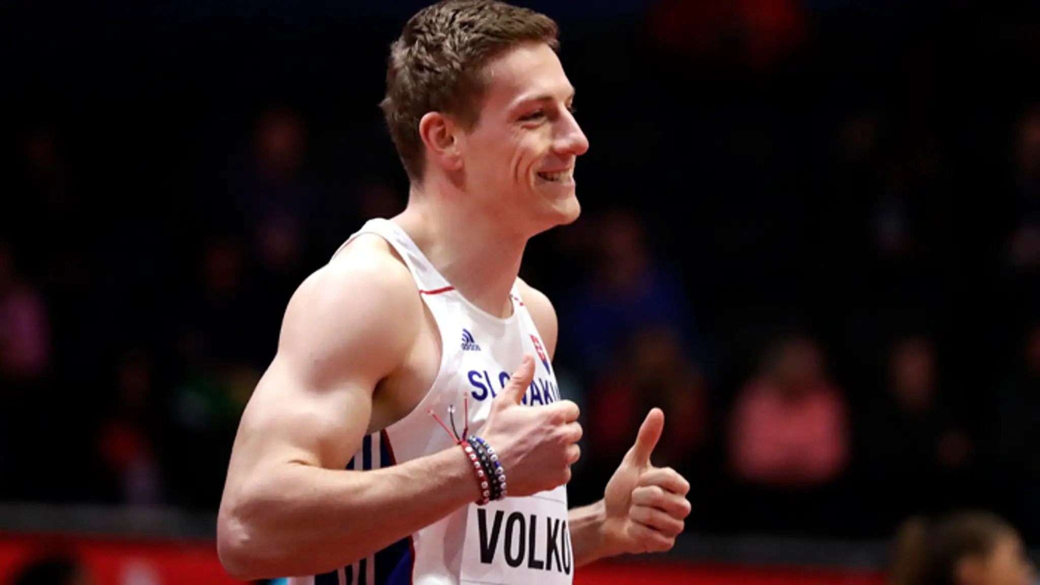 Ján Volko na Halových MS Birminghame.