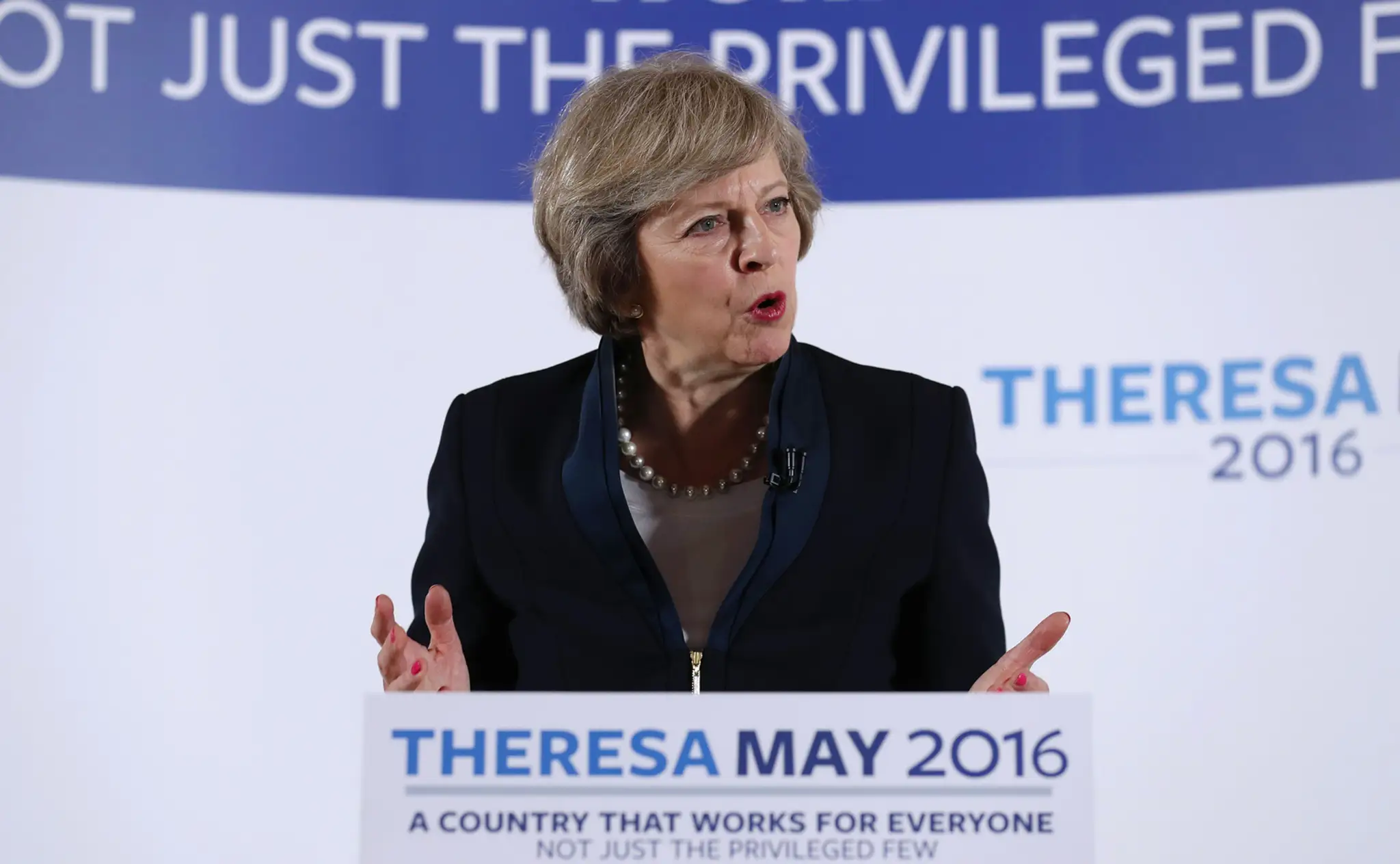 Britská ministerka vnútra Theresa Mayová.
