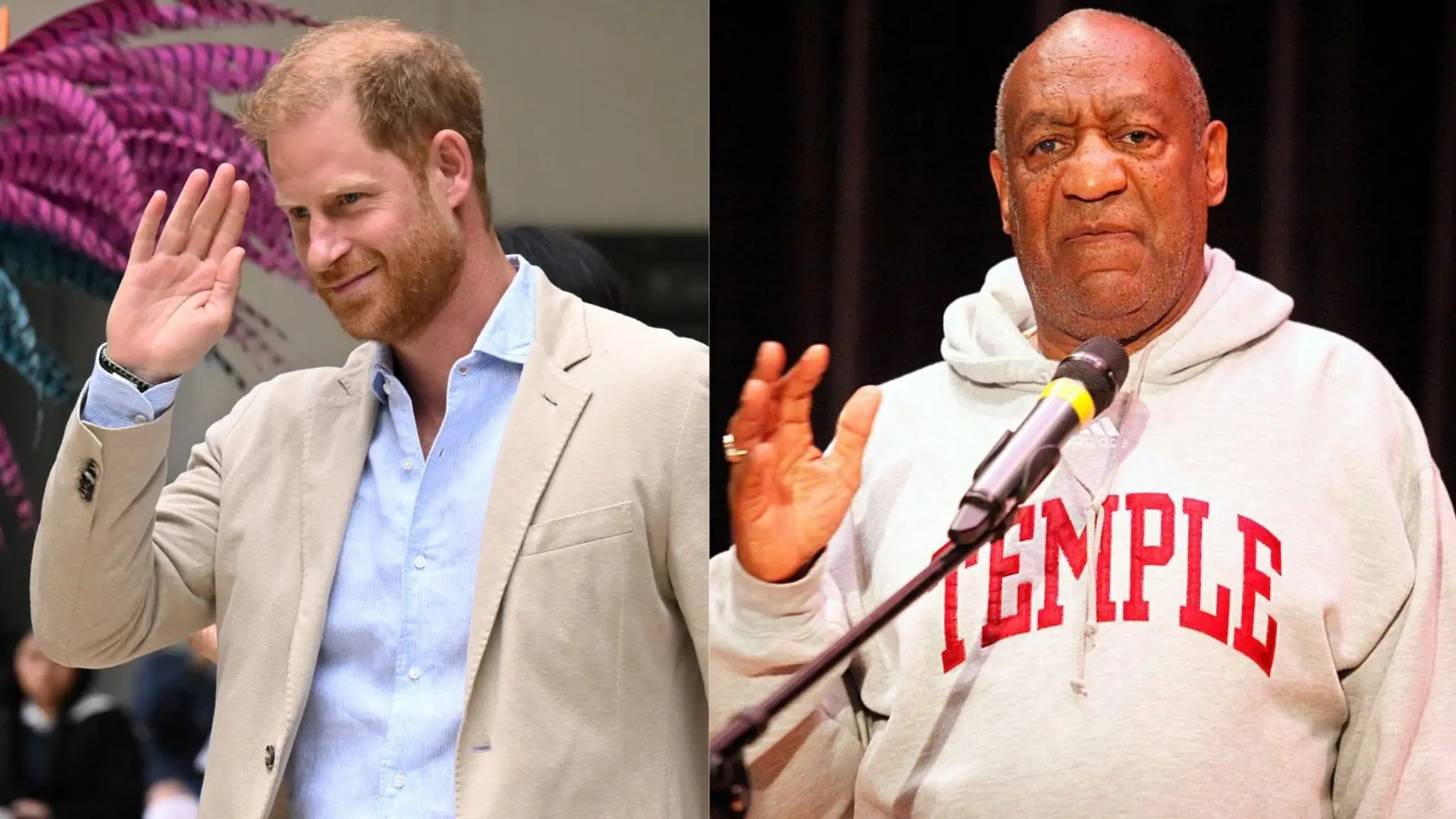 Princ Harry a Bill Cosby