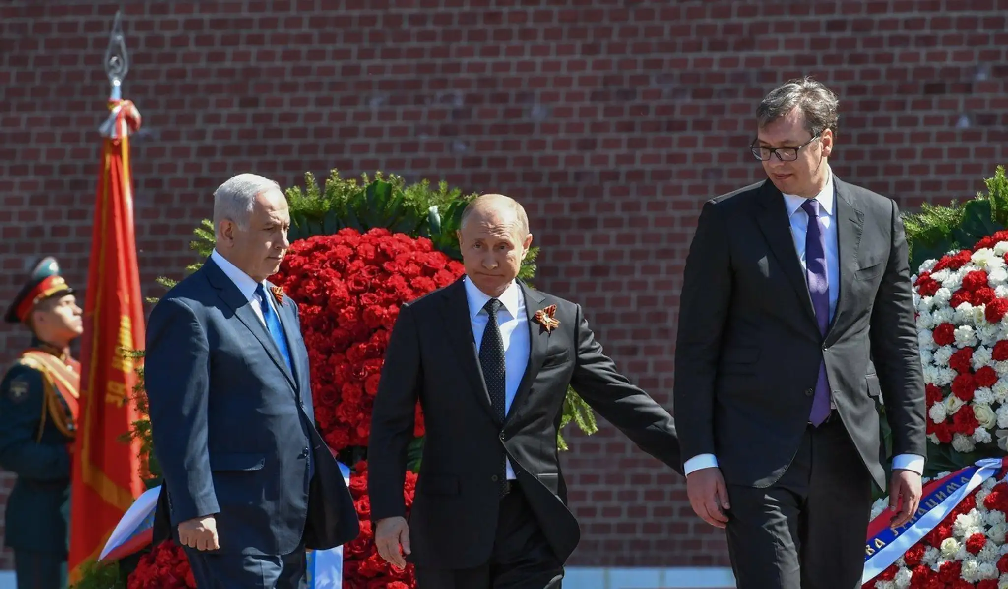 Na prehliadke vystúpil ruský prezident Vladimir Putin.