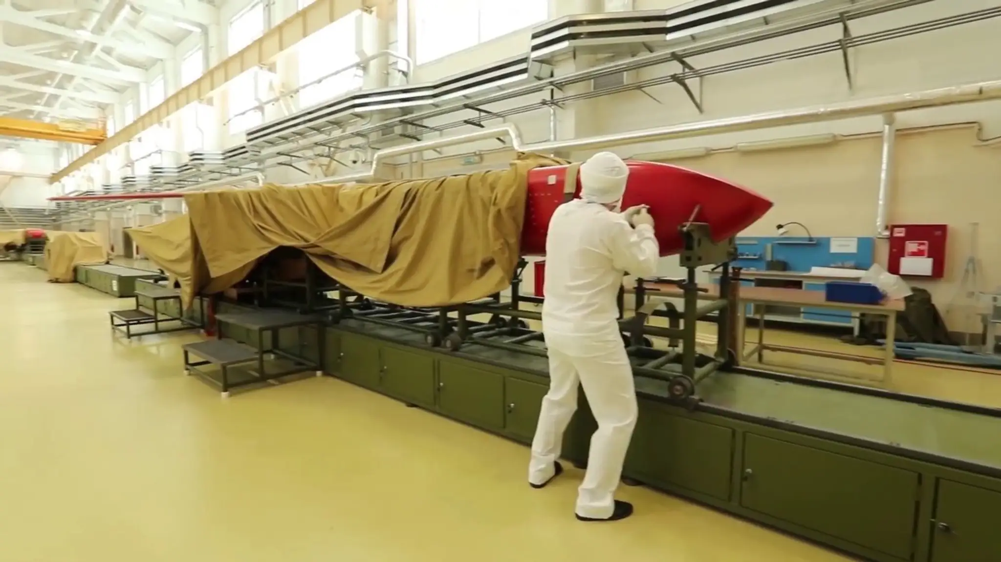Raketa Burevestnik na archívnej snímke z roku 2023.