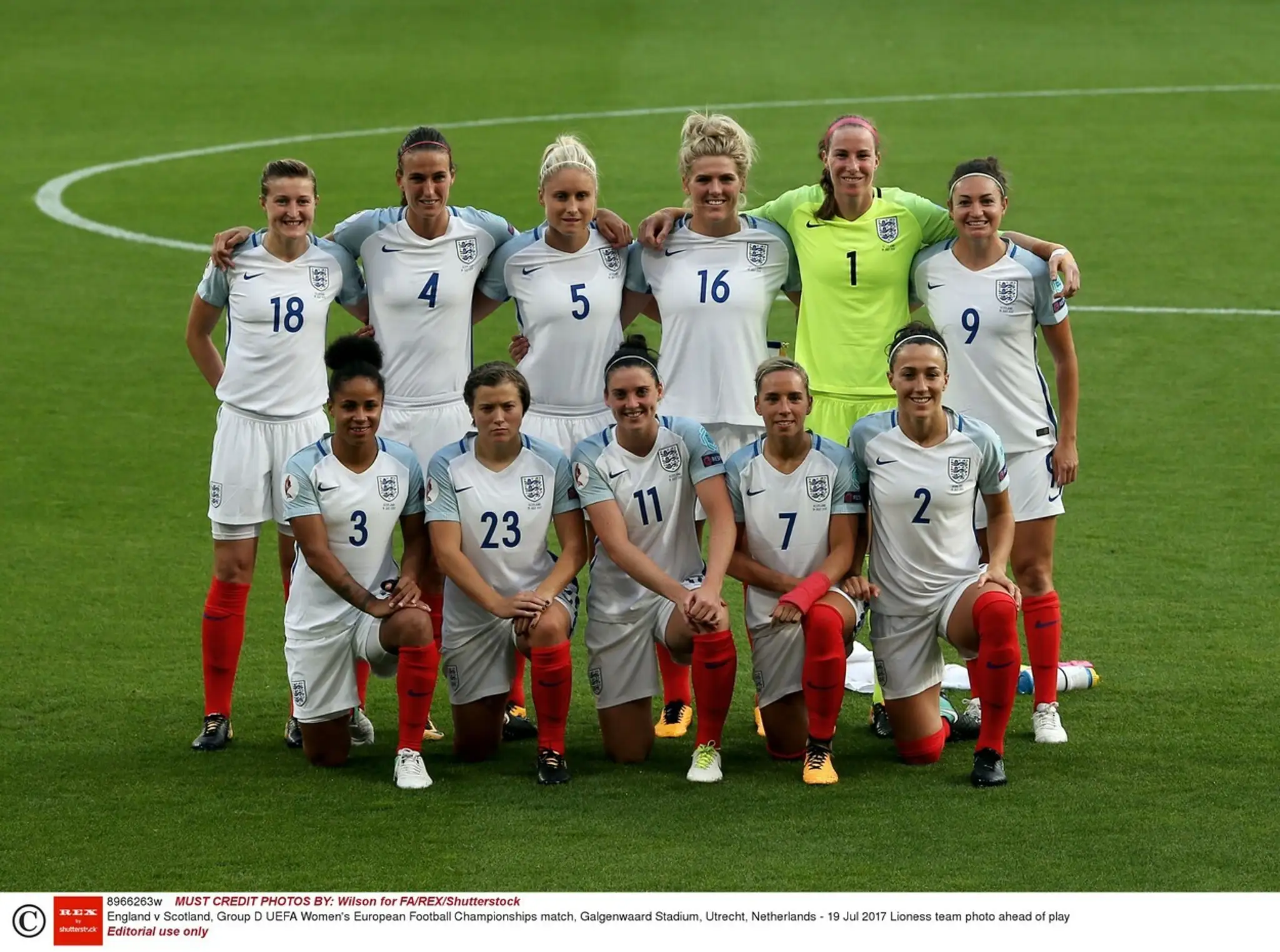 Anglická ženská futbalová reprezentácia.