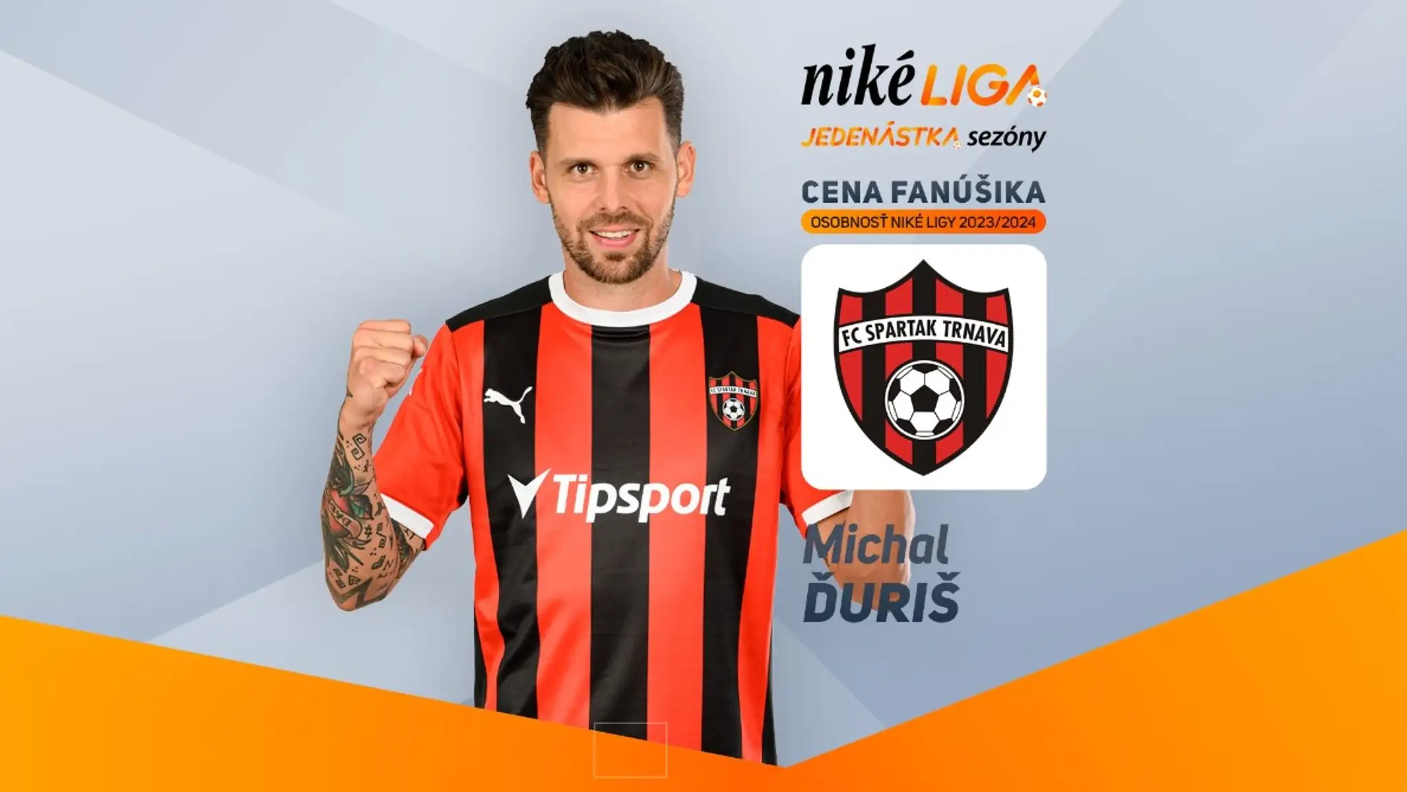 Michal Ďuriš je prvým kandidátom na Cenu fanúšika