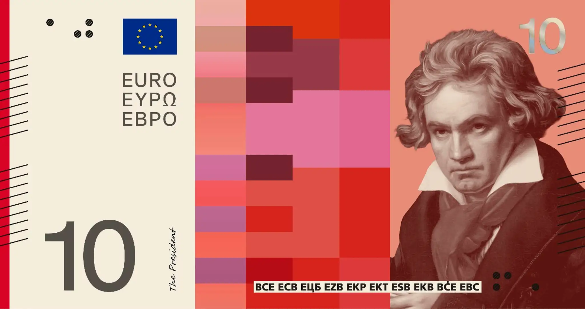 Eurobankovky Návrh C