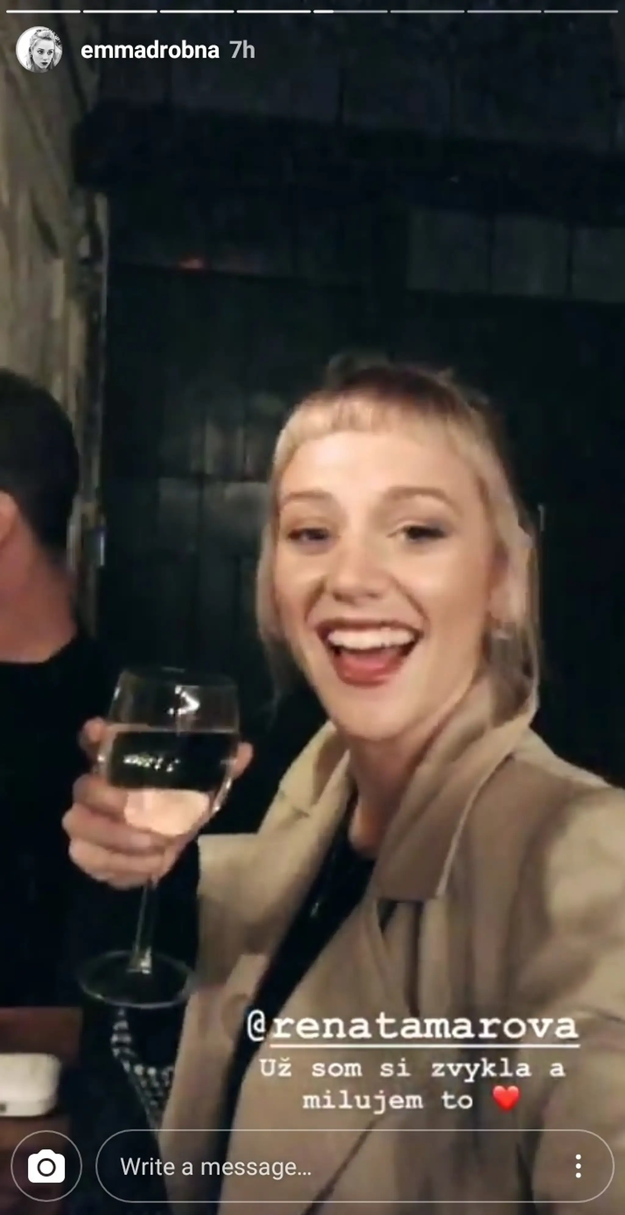 Emma Drobná s novým účesom